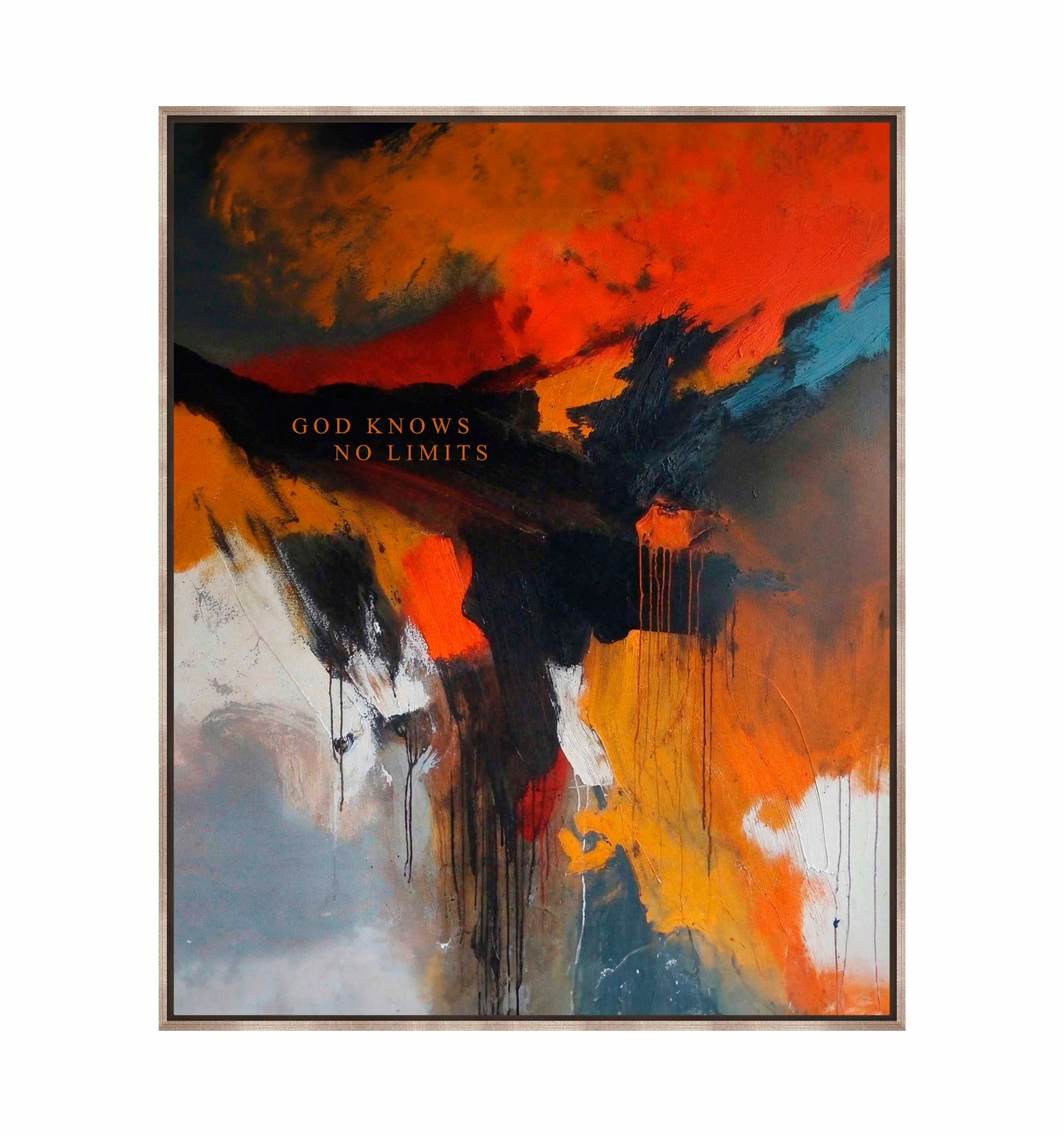 God knows no limits - Gallery Wrapped Canvas