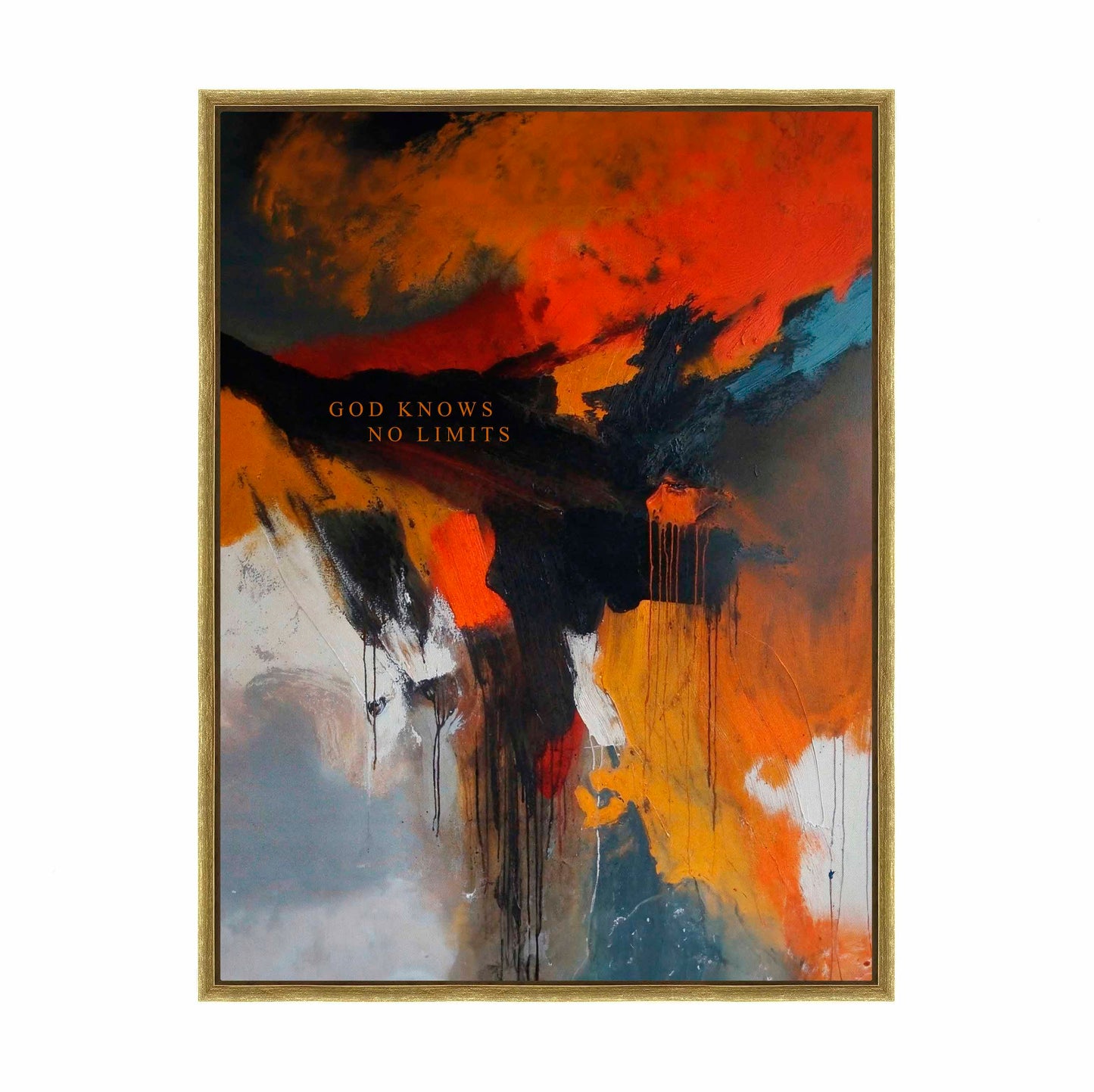 God knows no limits - Gallery Wrapped Canvas