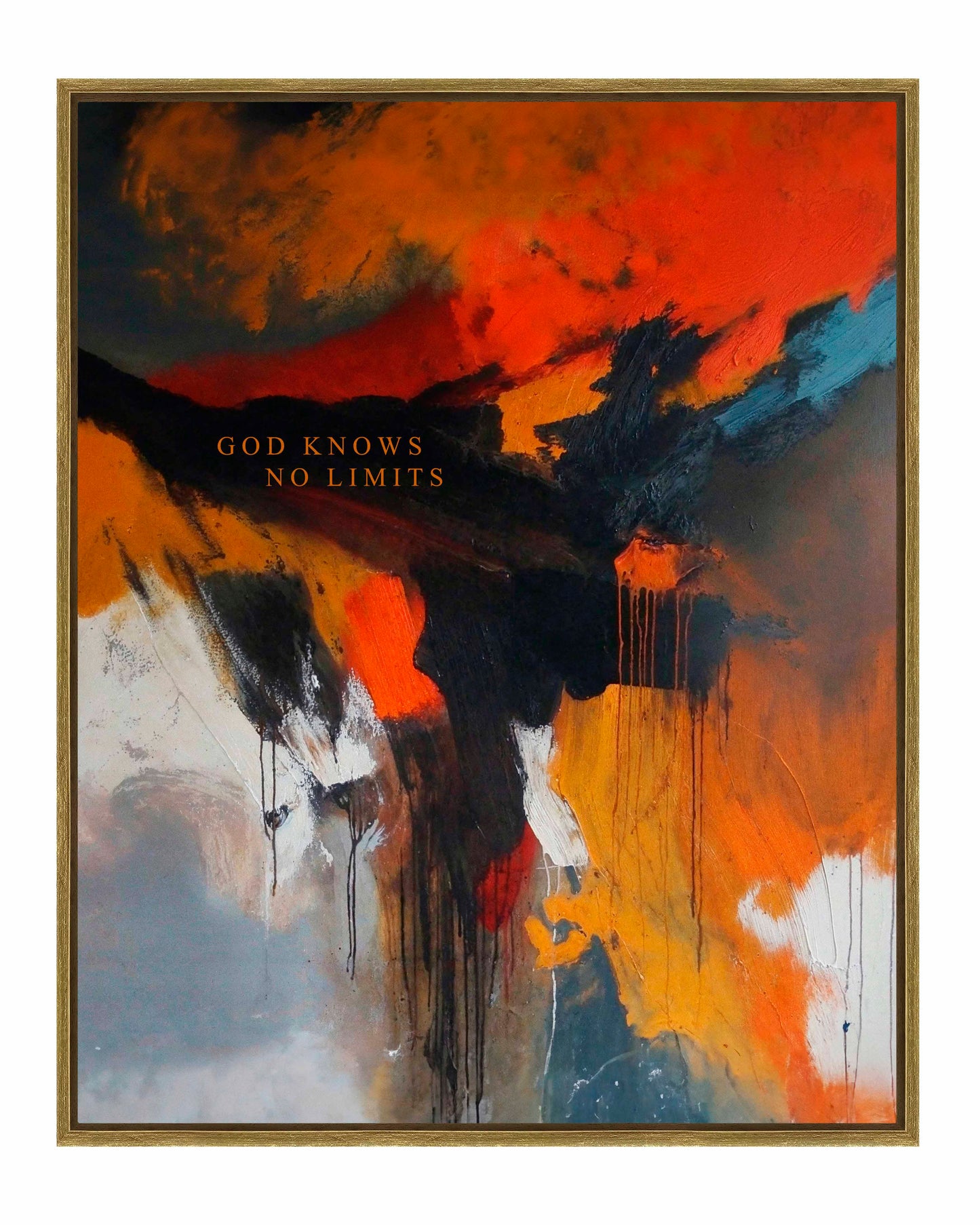 God knows no limits - Gallery Wrapped Canvas