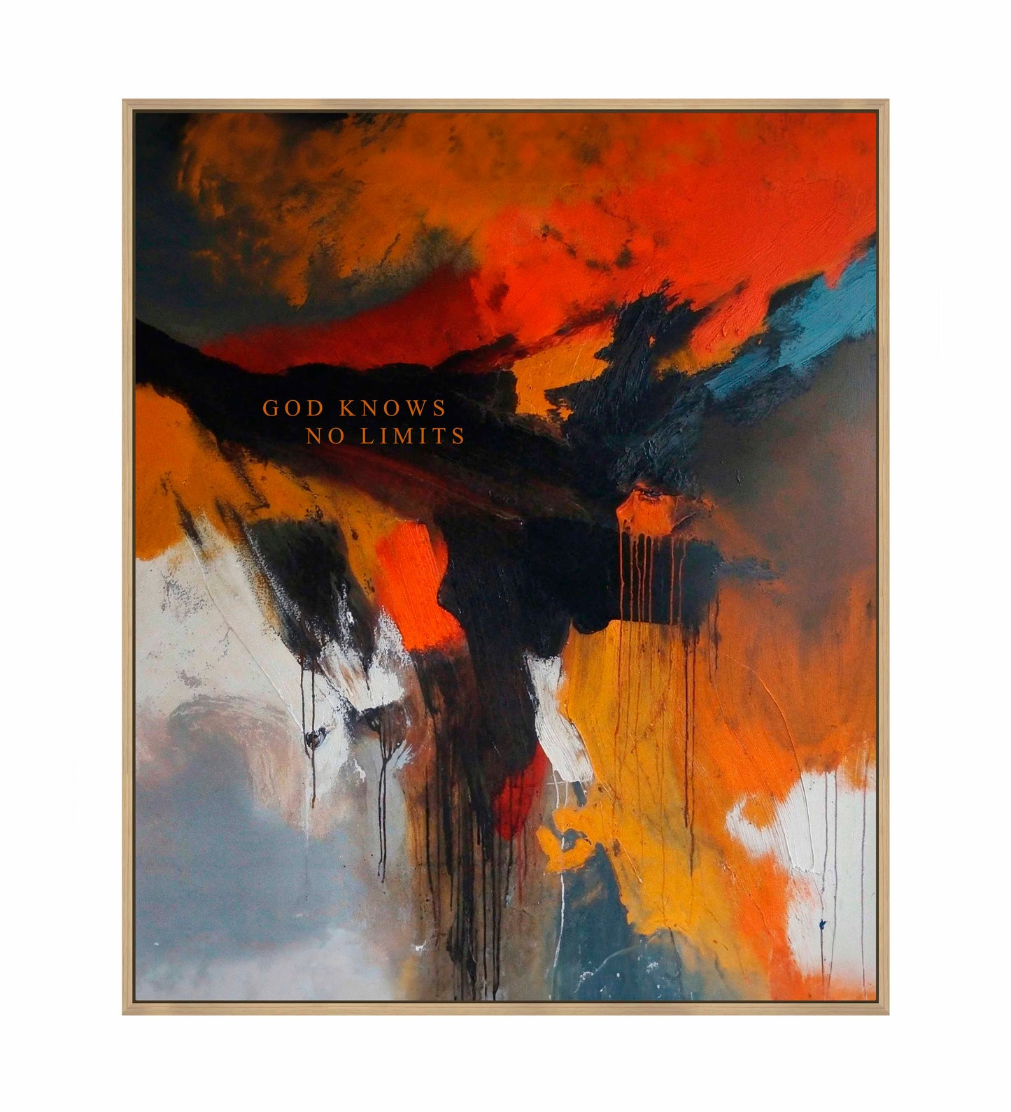 God knows no limits - Gallery Wrapped Canvas