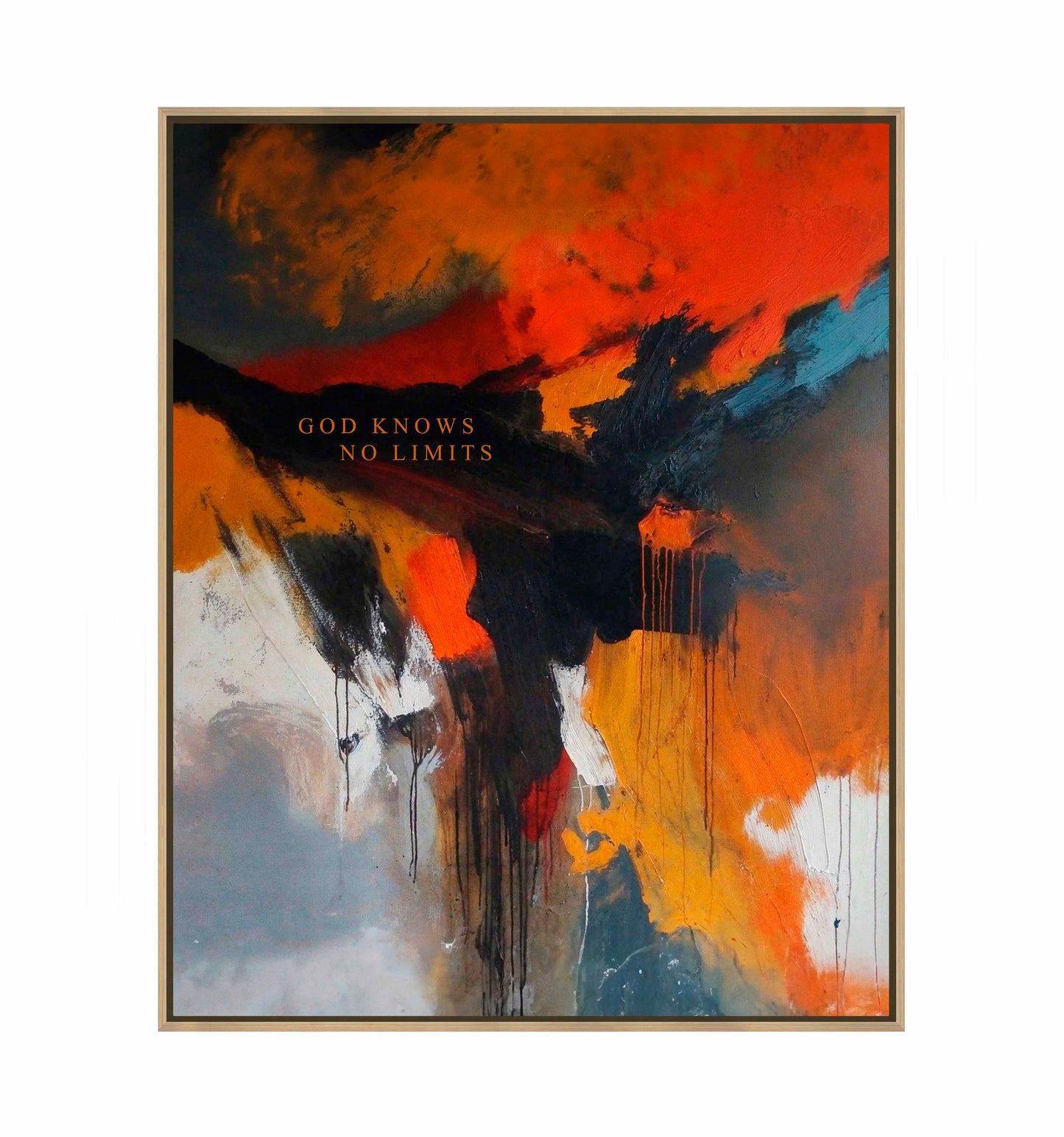 God knows no limits - Gallery Wrapped Canvas