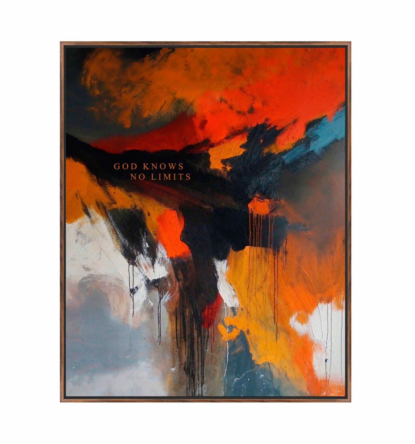 God knows no limits - Gallery Wrapped Canvas