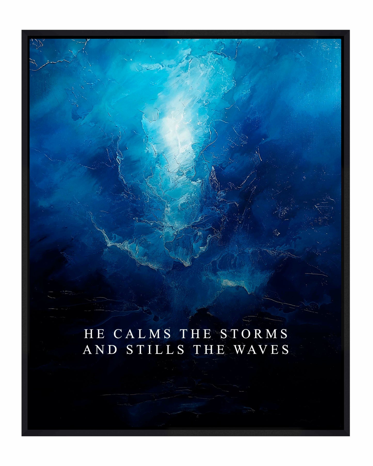 He calms the storms - Gallery Wrapped Canvas