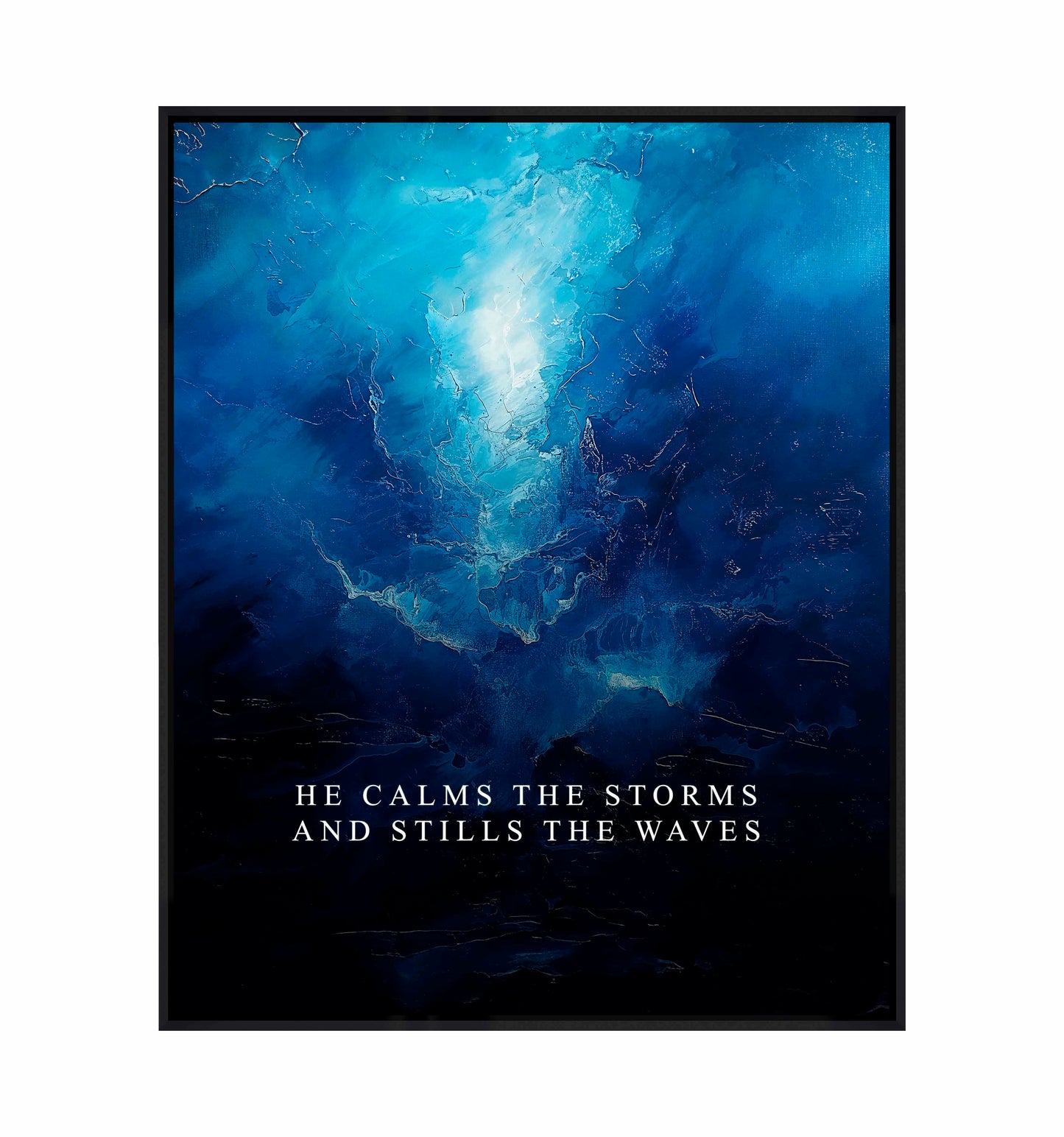 He calms the storms - Gallery Wrapped Canvas