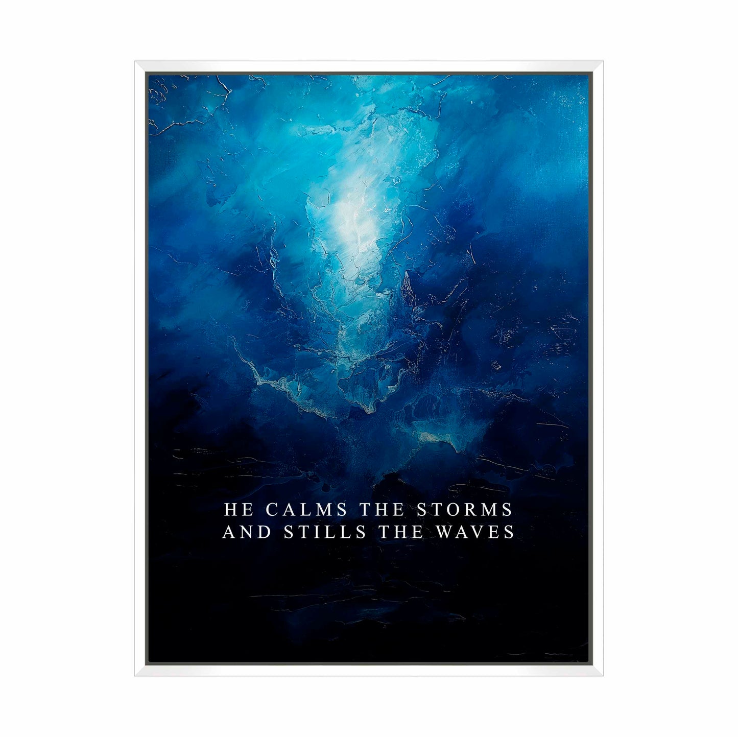 He calms the storms - Gallery Wrapped Canvas