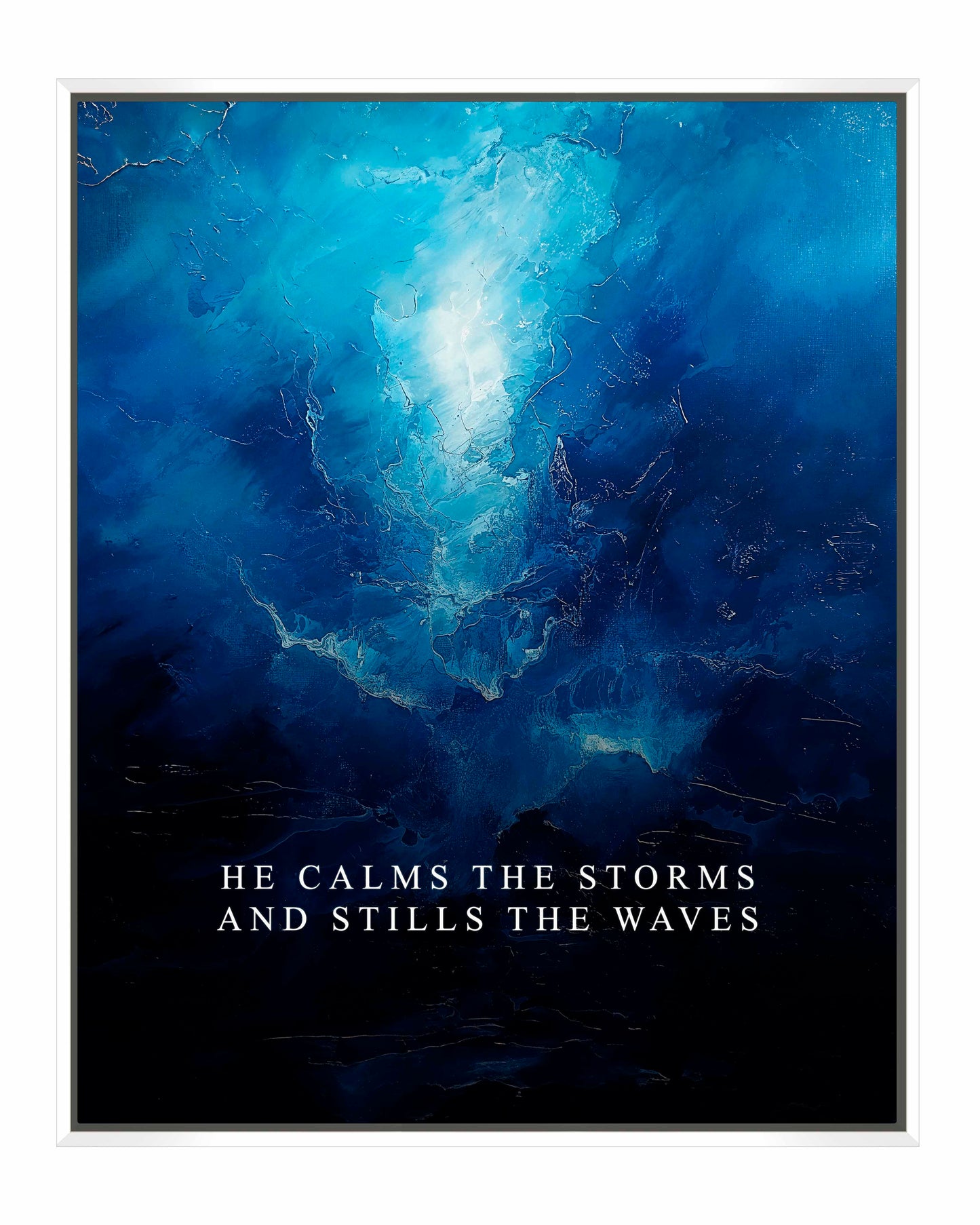 He calms the storms - Gallery Wrapped Canvas