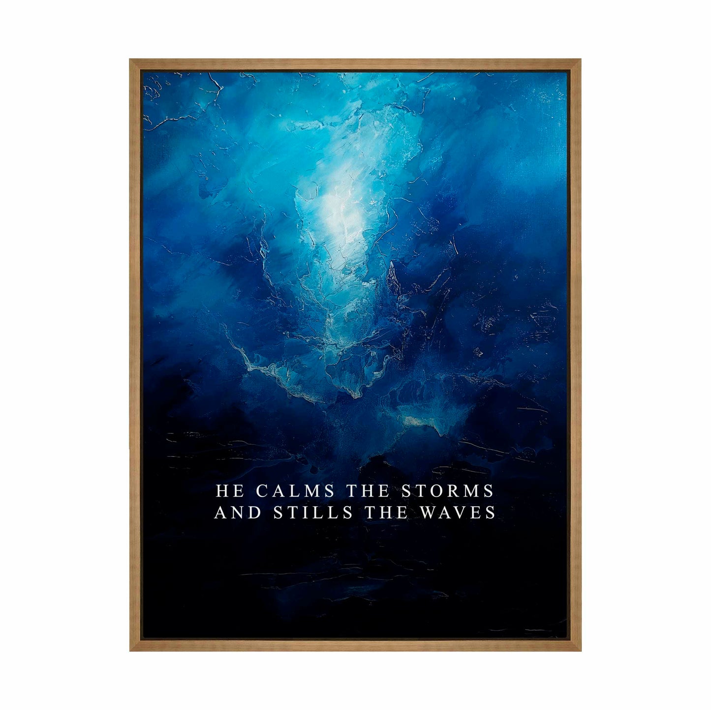 He calms the storms - Gallery Wrapped Canvas