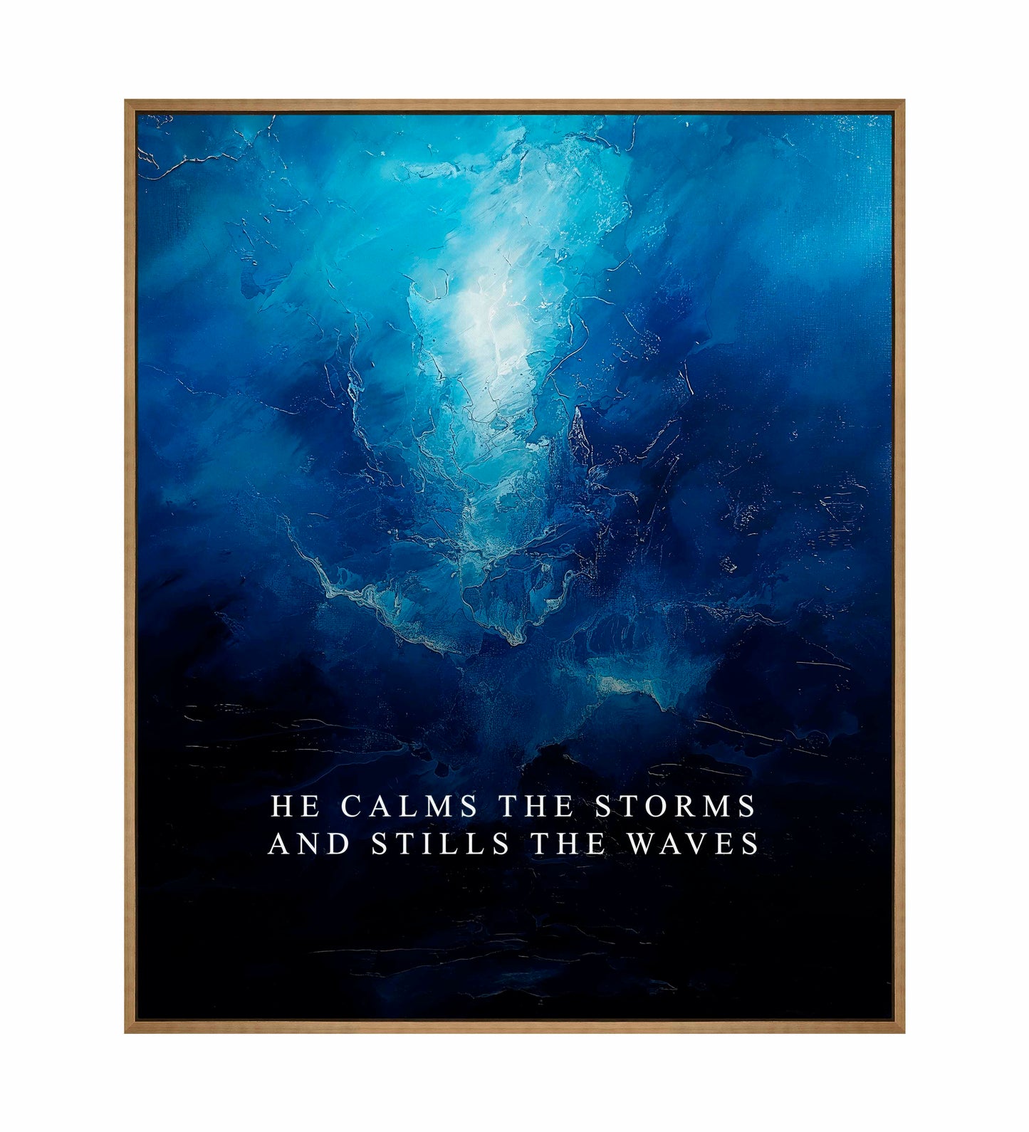 He calms the storms - Gallery Wrapped Canvas