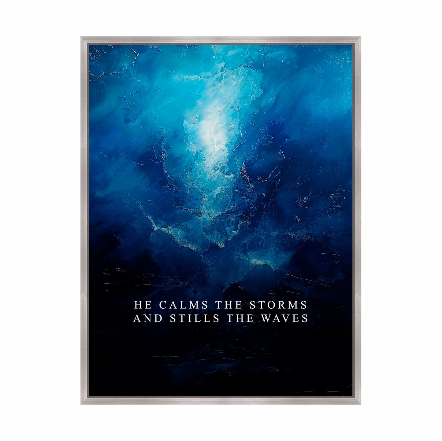 He calms the storms - Gallery Wrapped Canvas