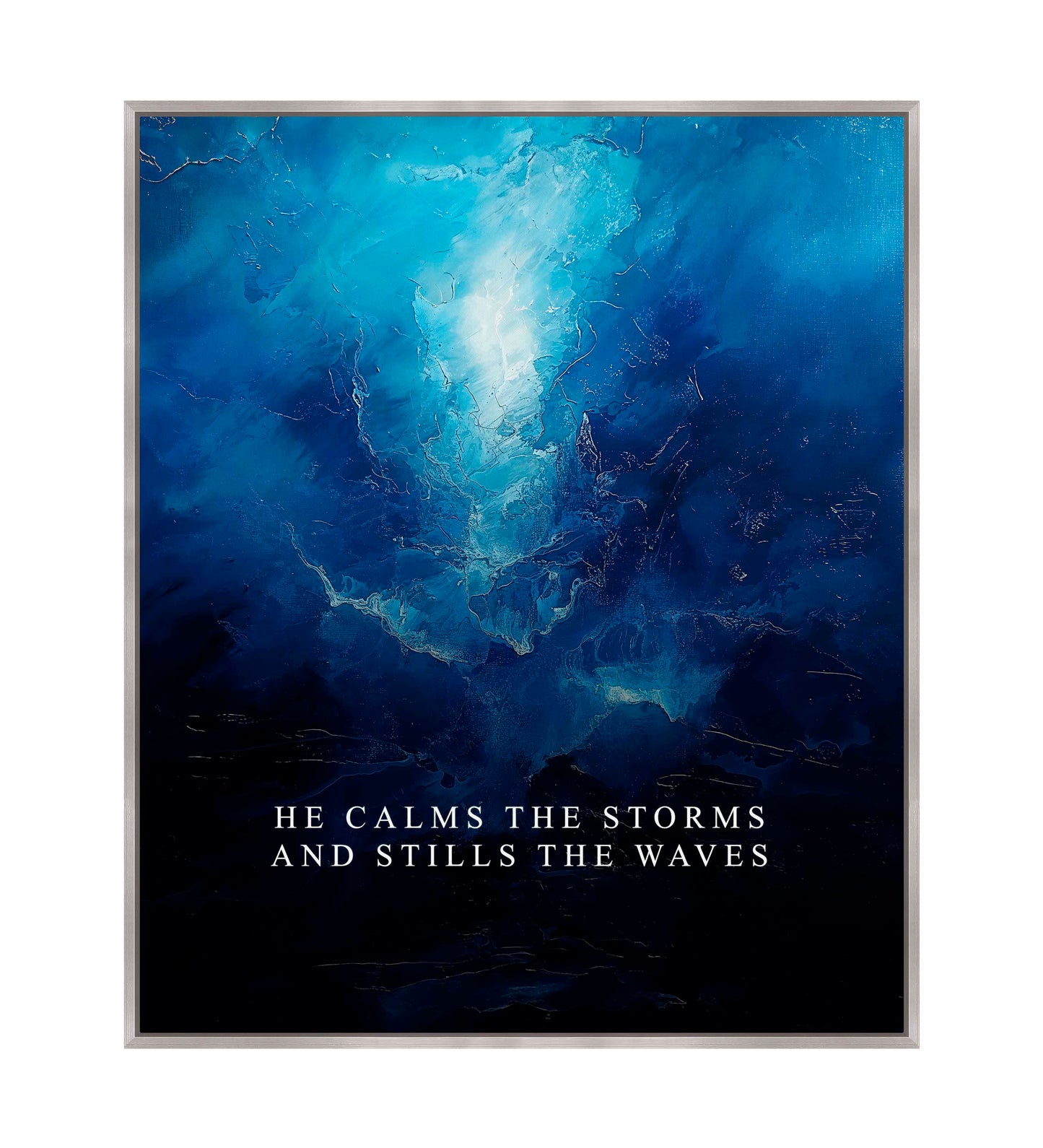 He calms the storms - Gallery Wrapped Canvas