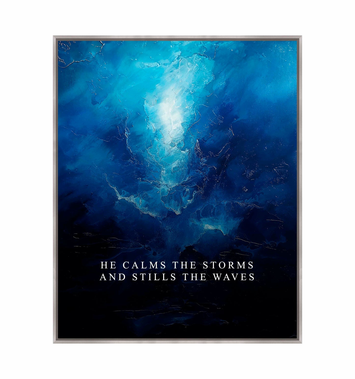 He calms the storms - Gallery Wrapped Canvas