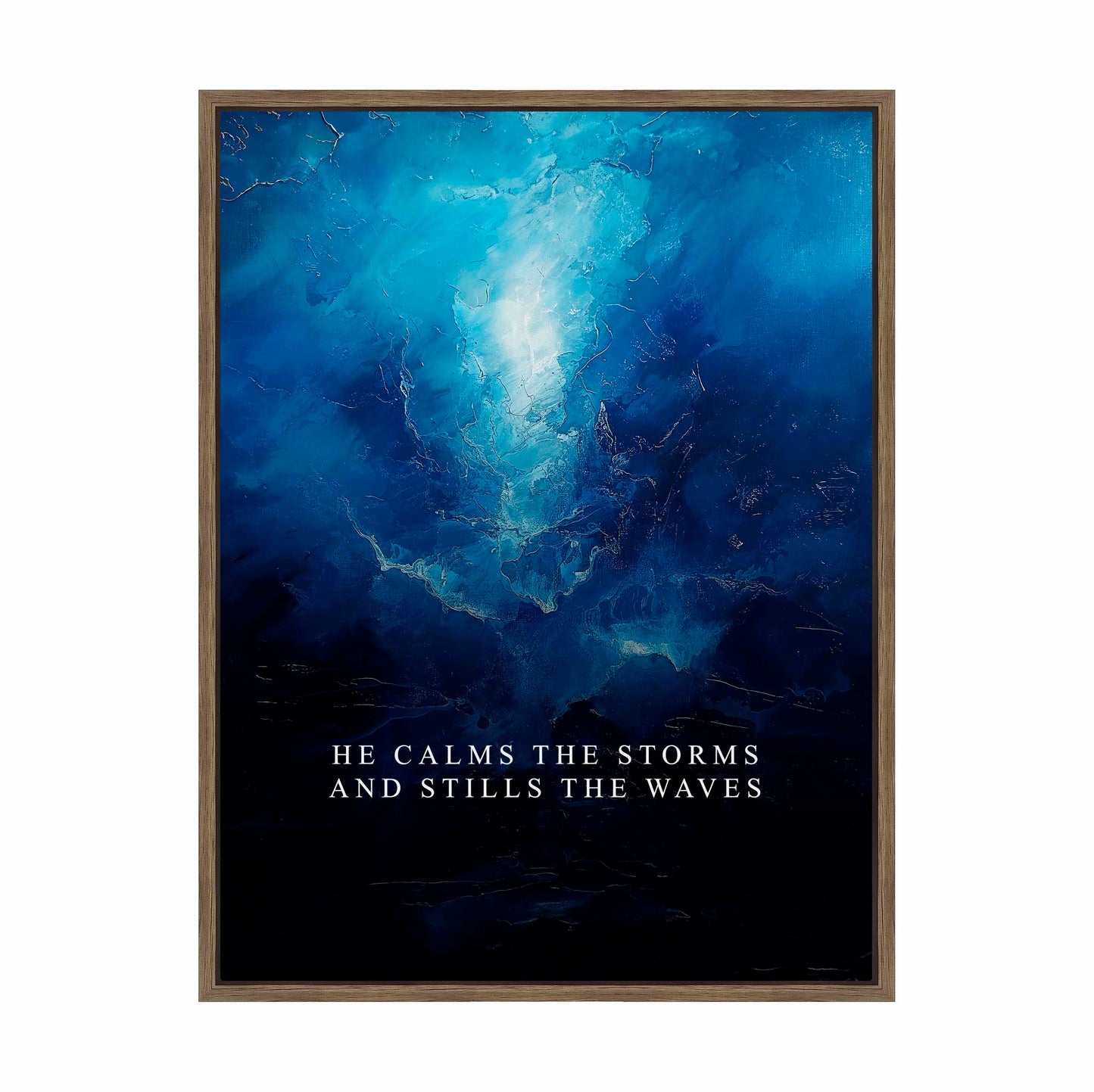 He calms the storms - Gallery Wrapped Canvas
