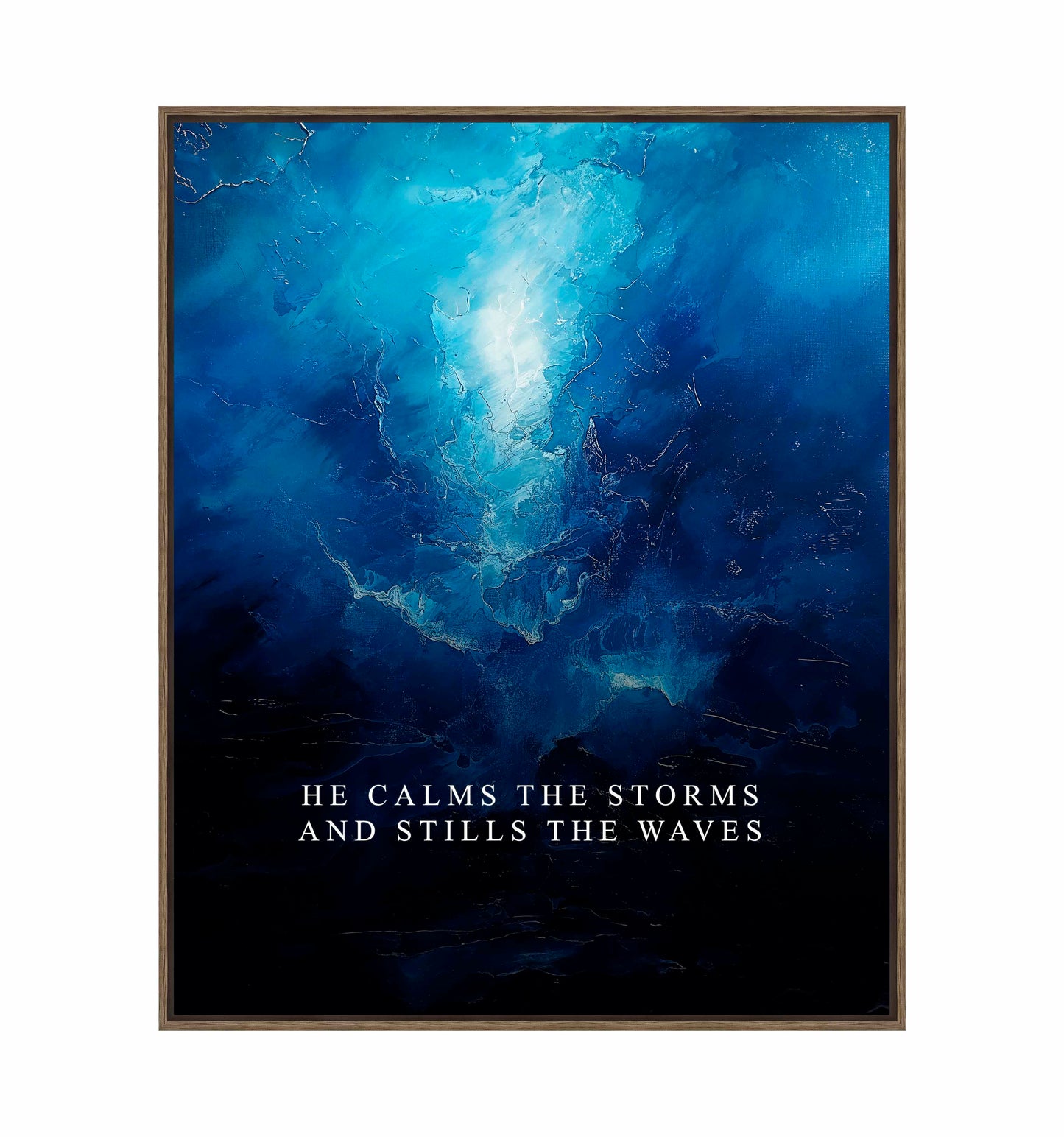 He calms the storms - Gallery Wrapped Canvas