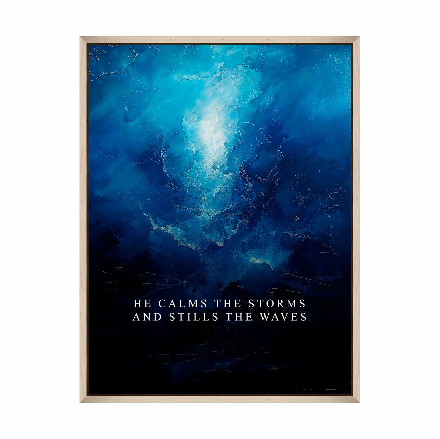 He calms the storms - Gallery Wrapped Canvas