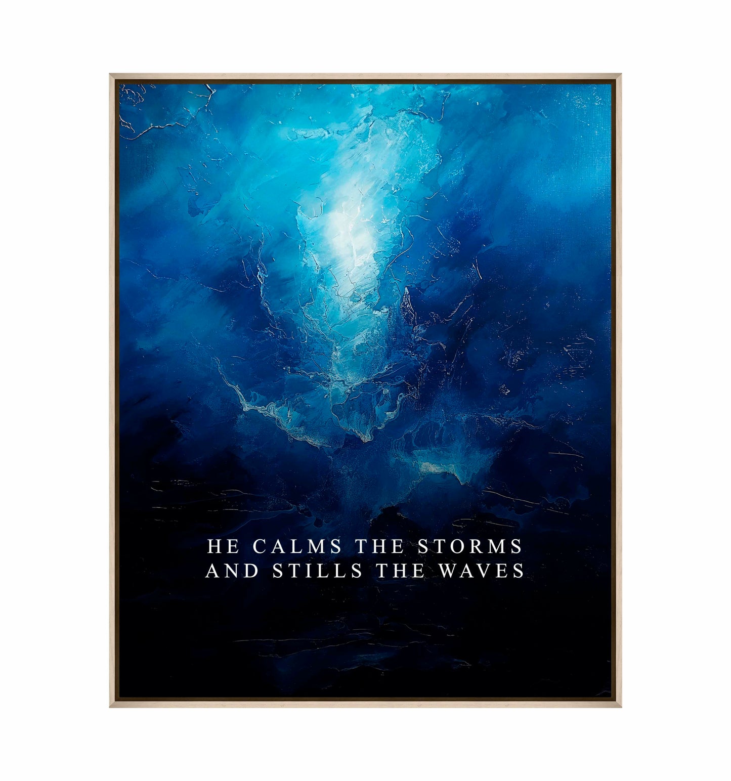 He calms the storms - Gallery Wrapped Canvas