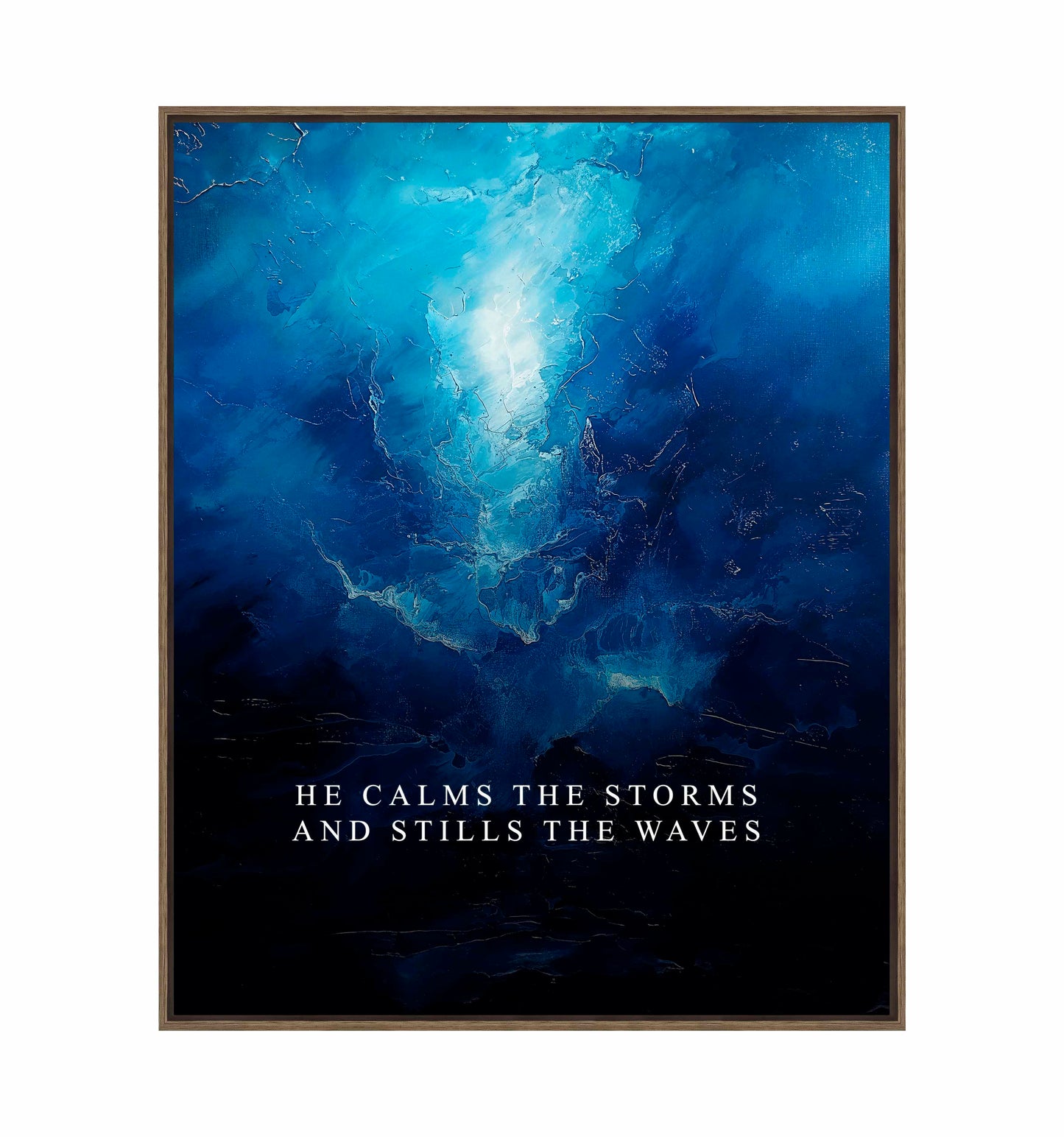 He calms the storms - Gallery Wrapped Canvas