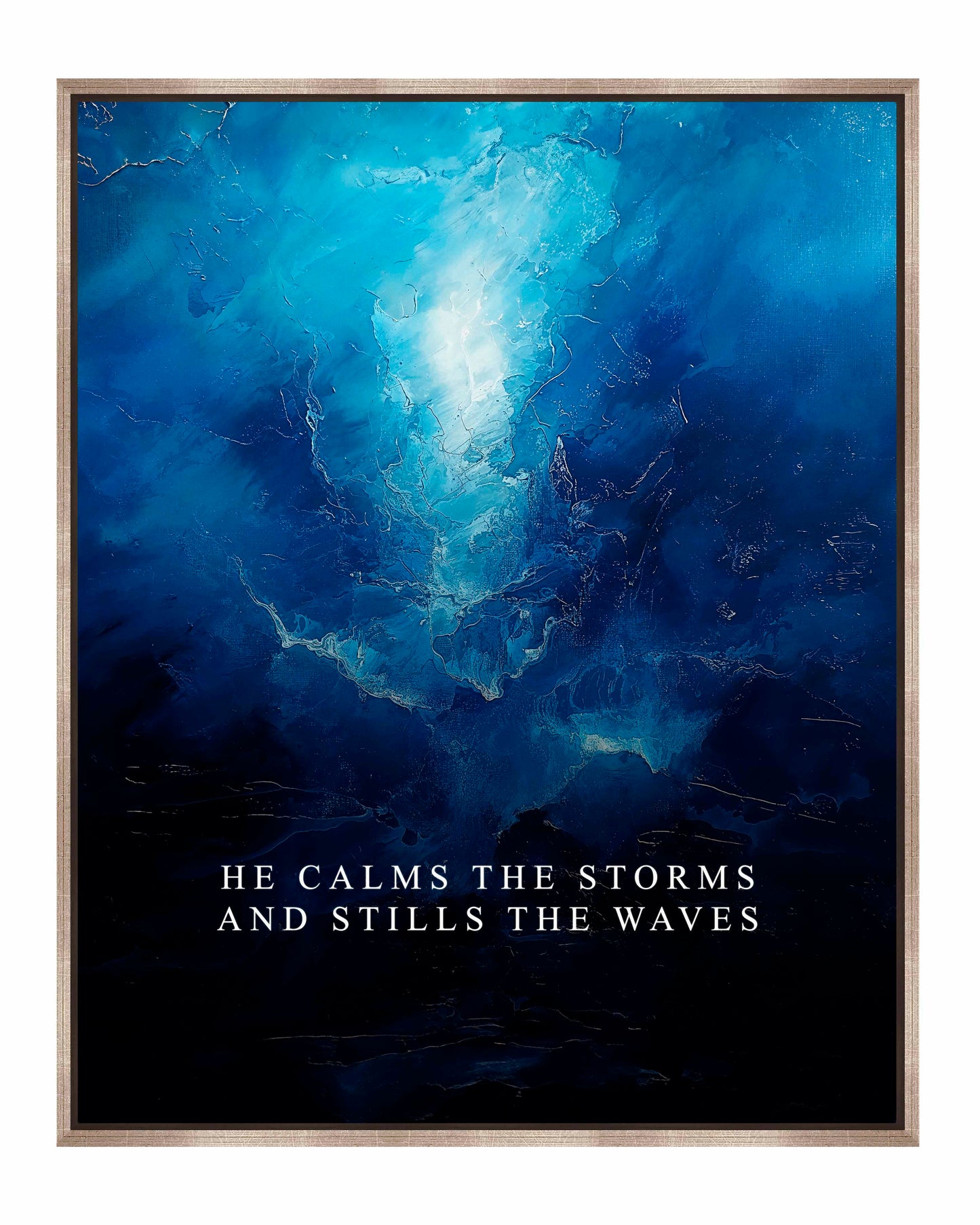 He calms the storms - Gallery Wrapped Canvas