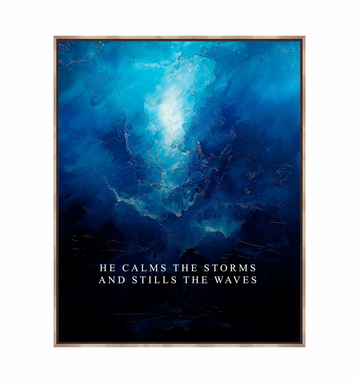 He calms the storms - Gallery Wrapped Canvas