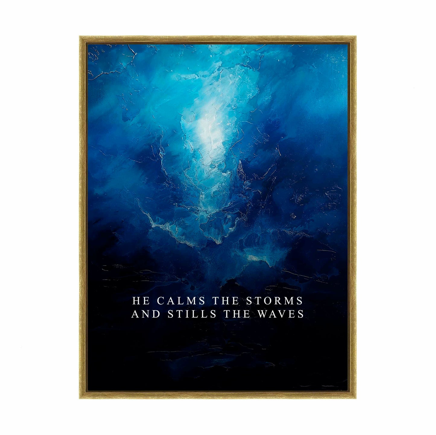 He calms the storms - Gallery Wrapped Canvas