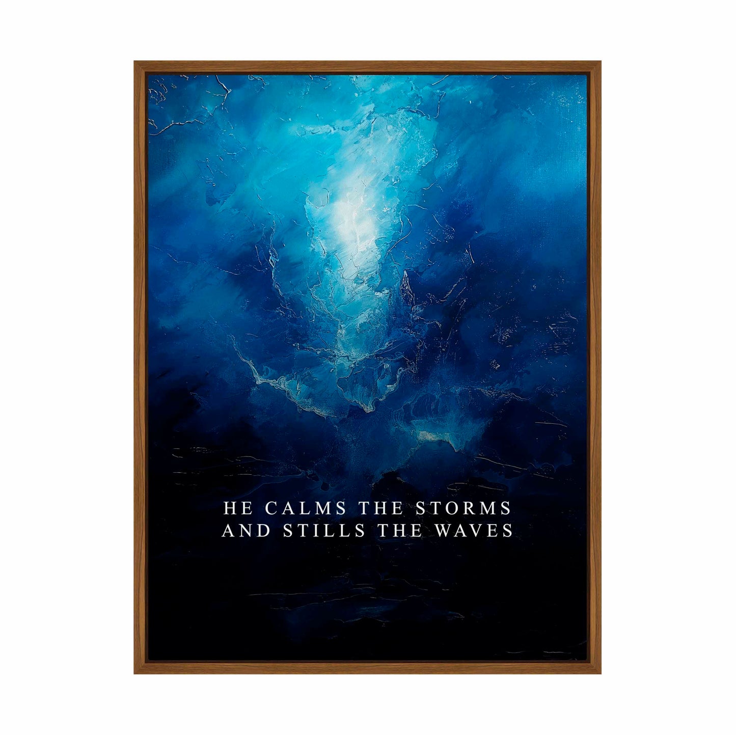 He calms the storms - Gallery Wrapped Canvas