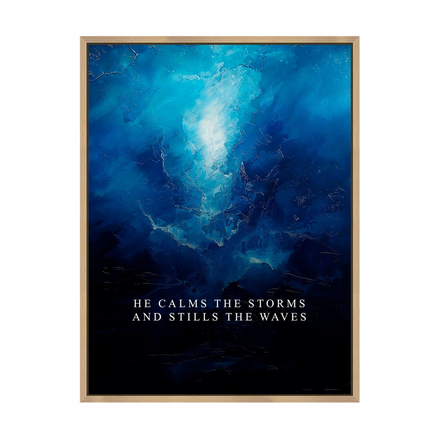 He calms the storms - Gallery Wrapped Canvas