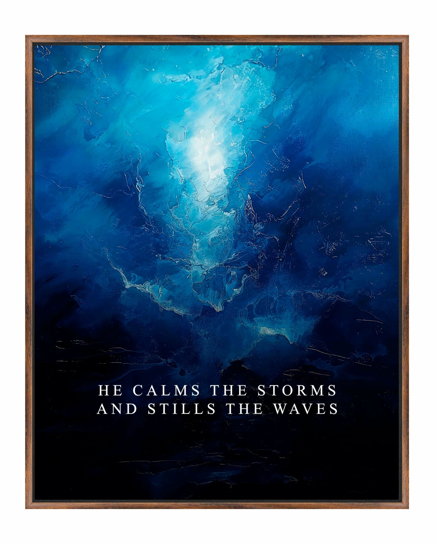 He calms the storms - Gallery Wrapped Canvas