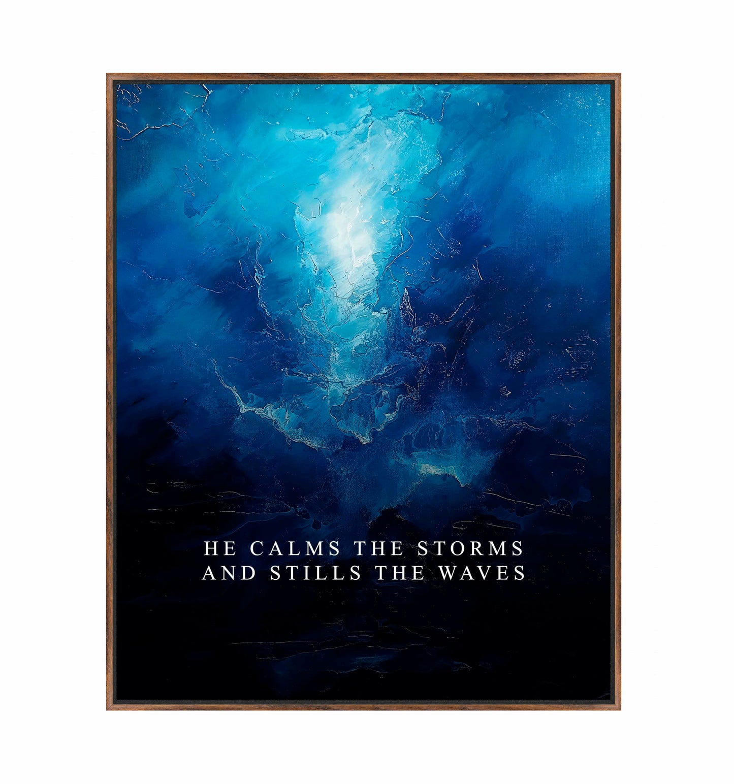 He calms the storms - Gallery Wrapped Canvas