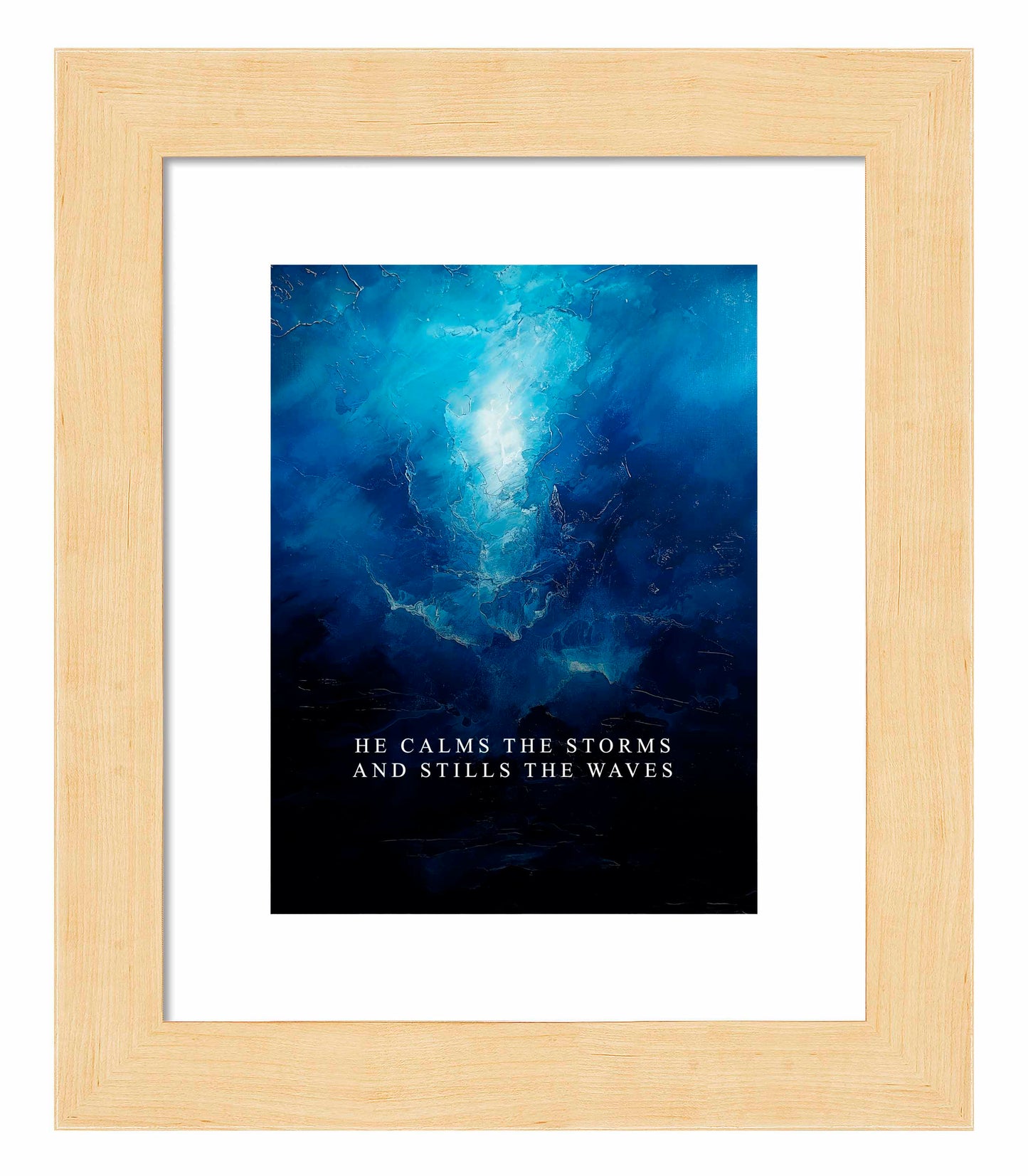 He calms the storms - Art Prints