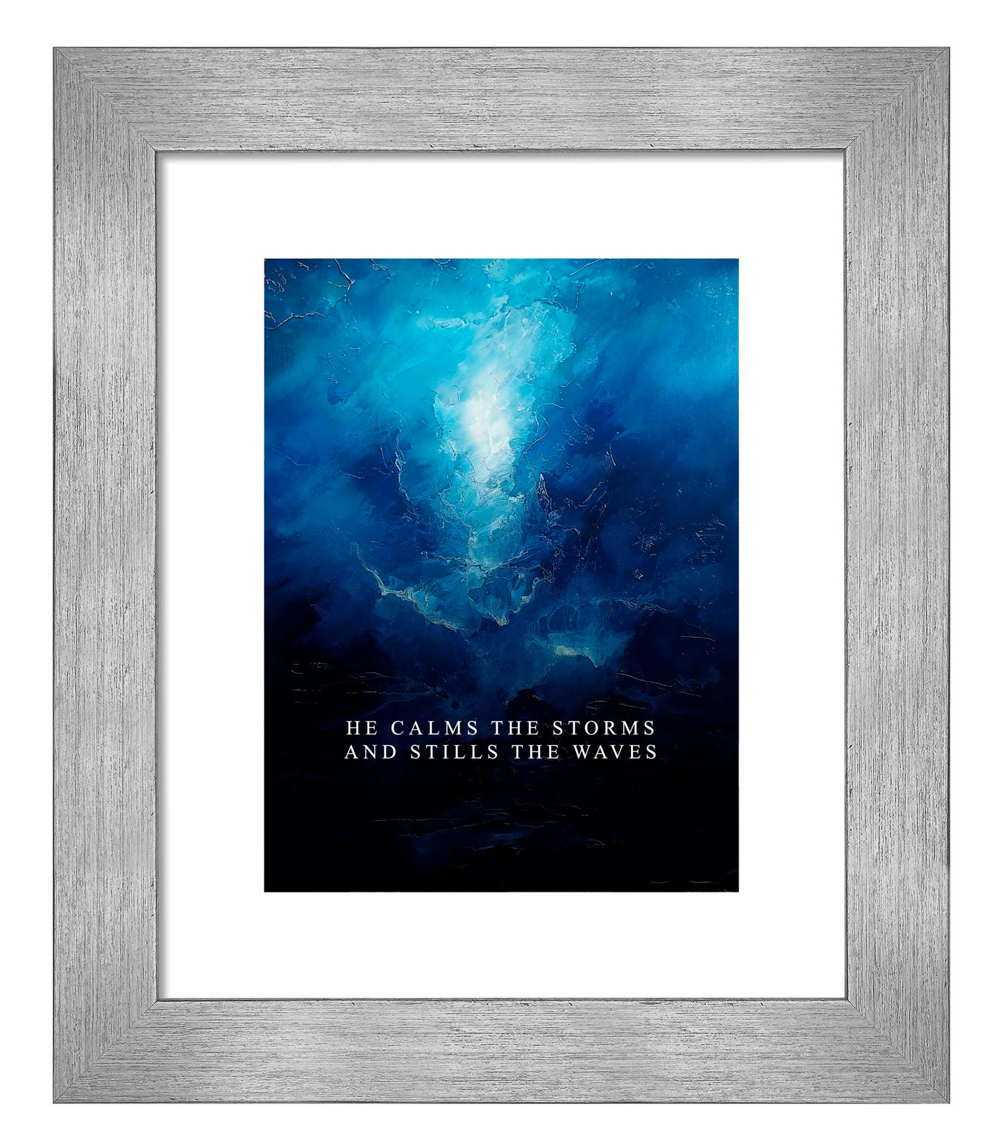 He calms the storms - Art Prints