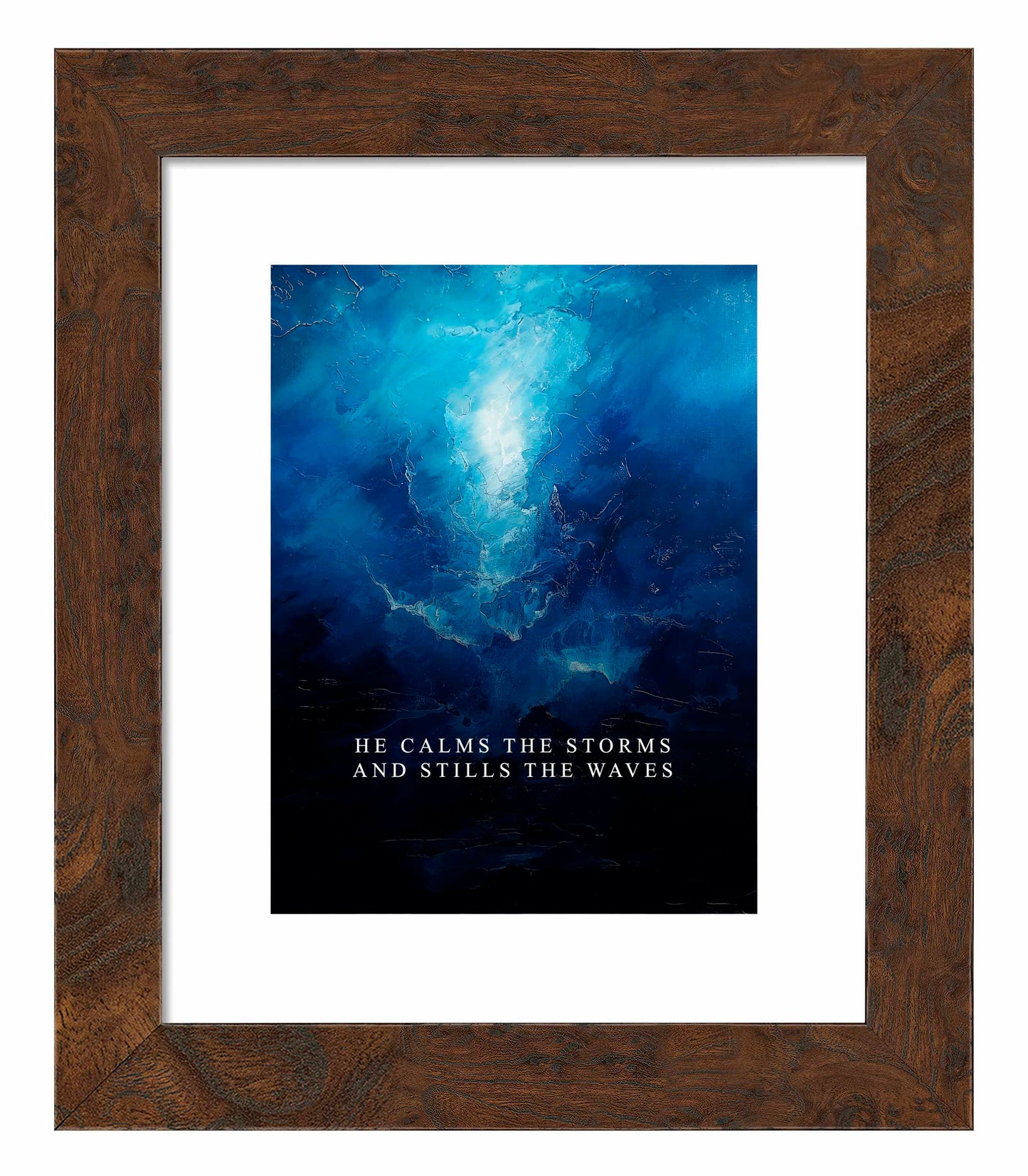 He calms the storms - Art Prints