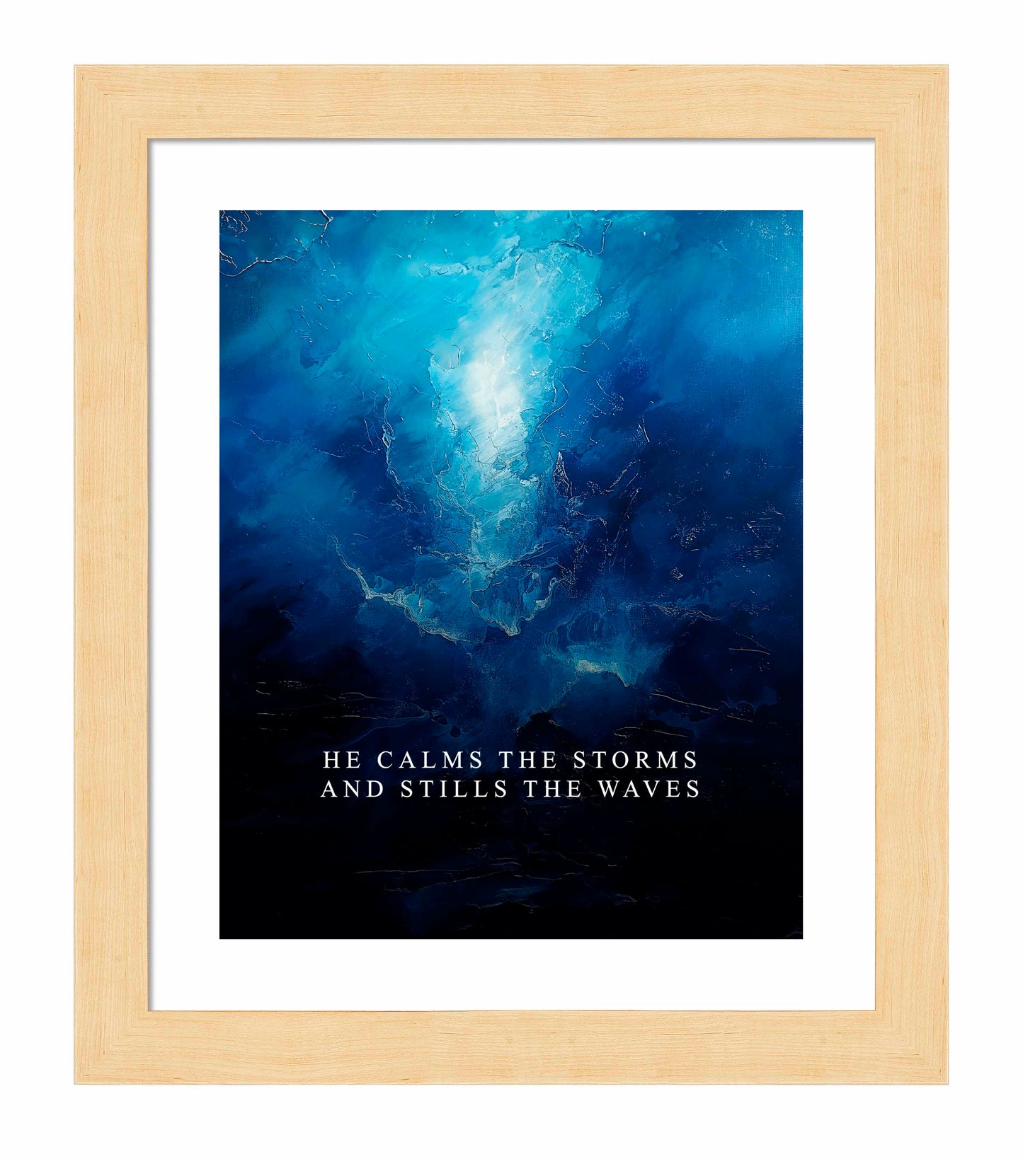 He calms the storms - Art Prints