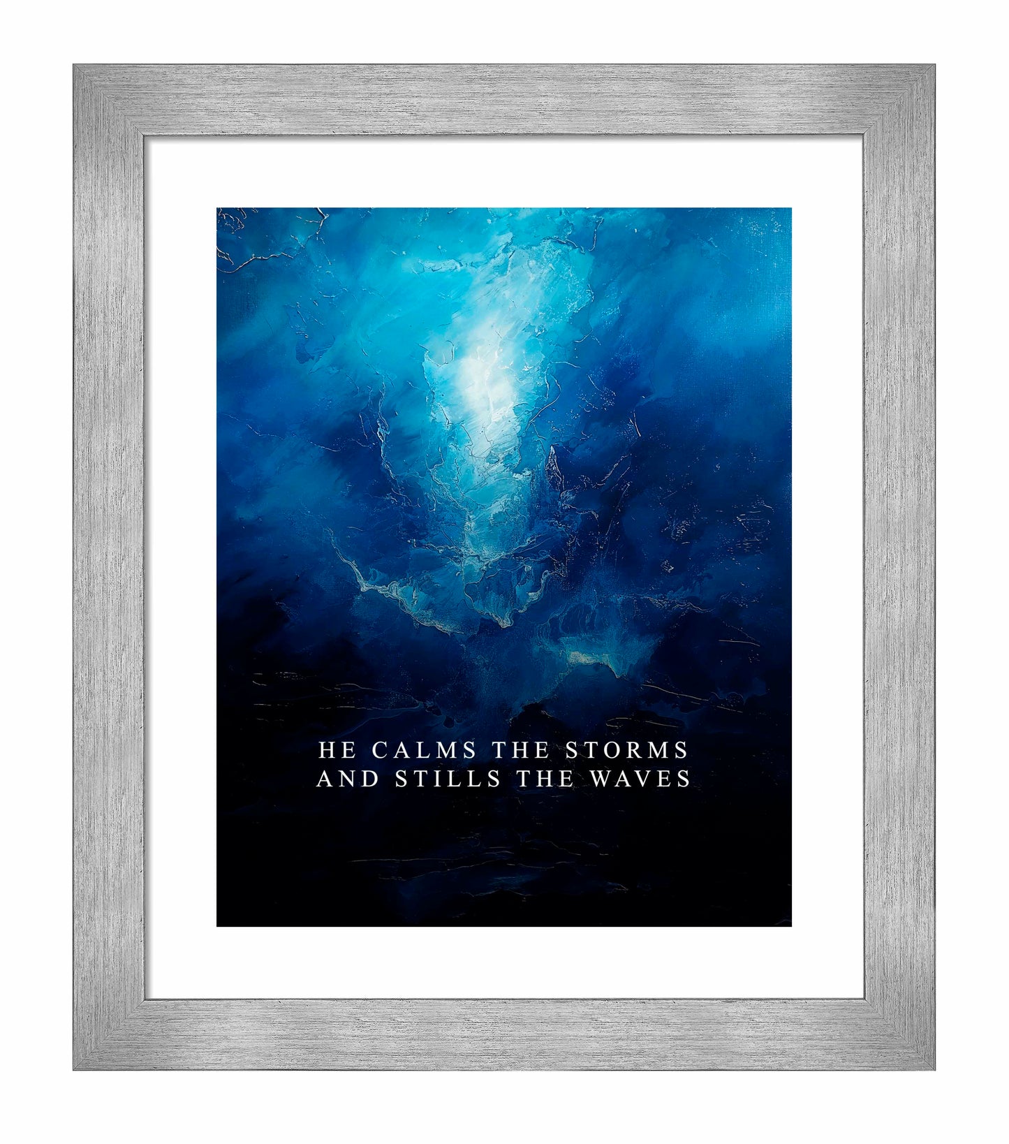 He calms the storms - Art Prints