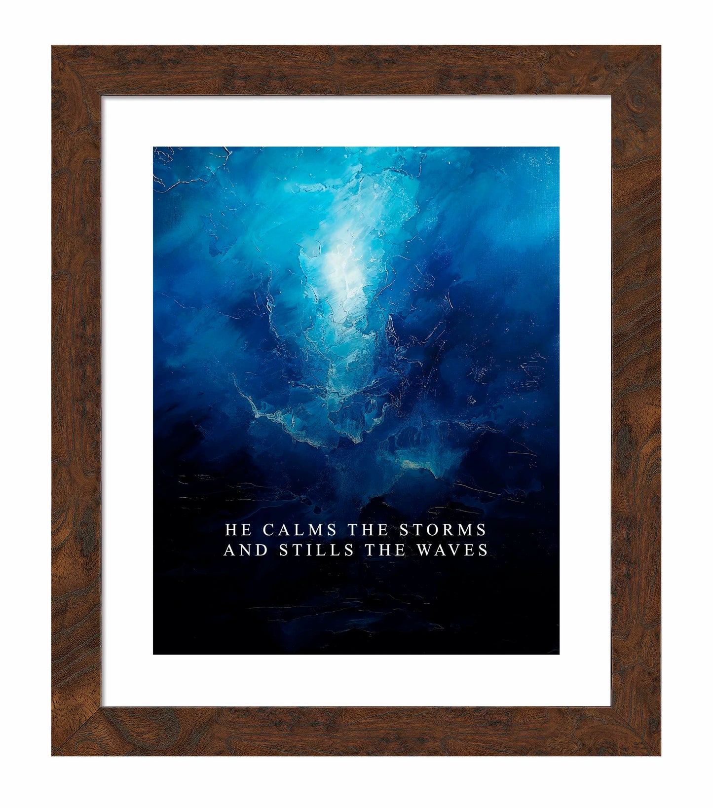 He calms the storms - Art Prints