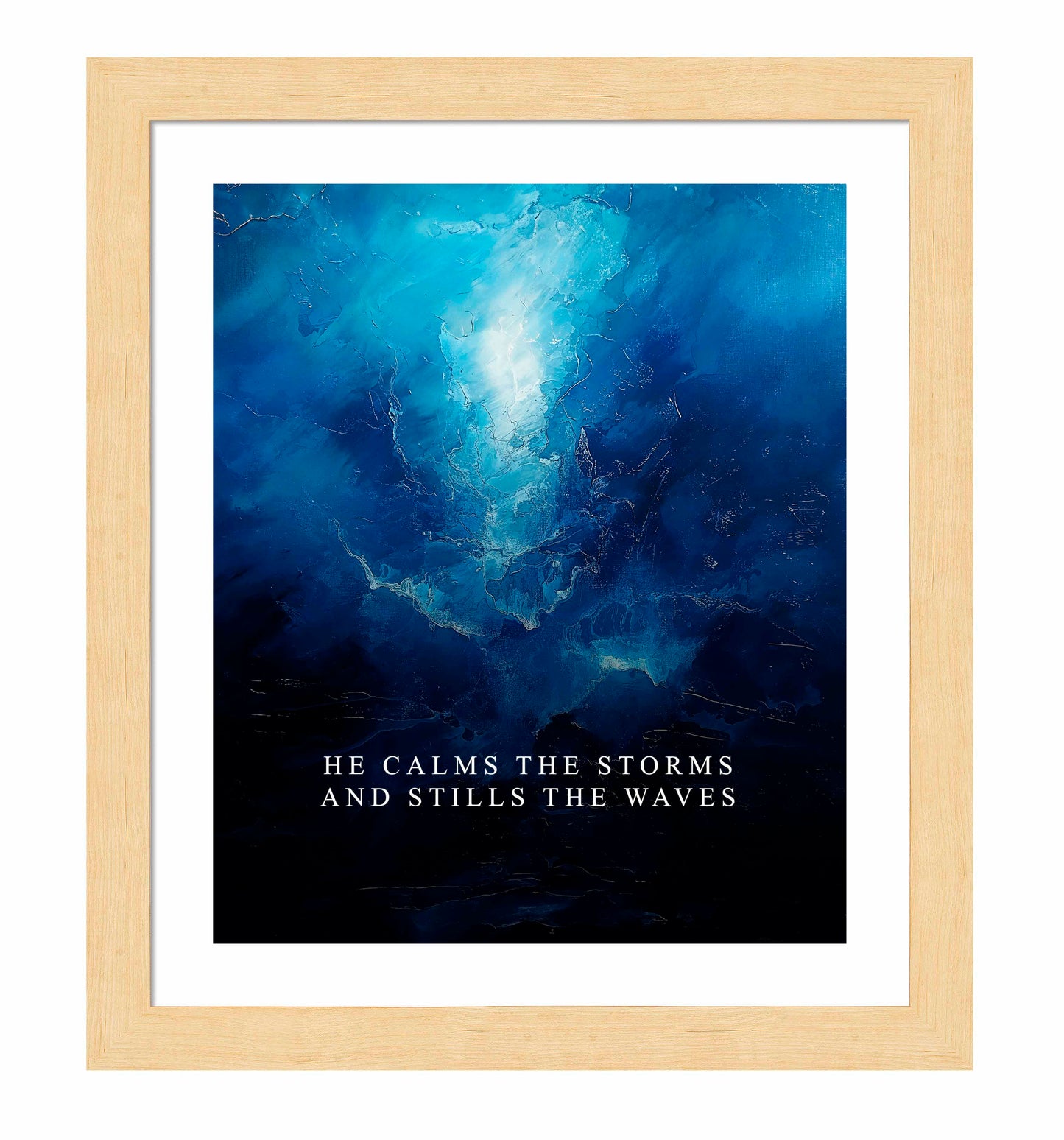 He calms the storms - Art Prints