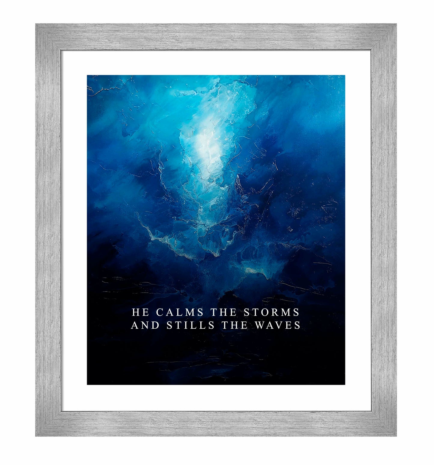 He calms the storms - Art Prints