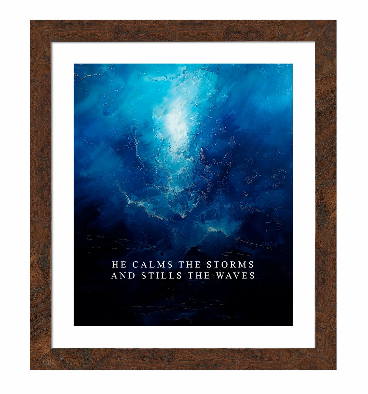 He calms the storms - Art Prints