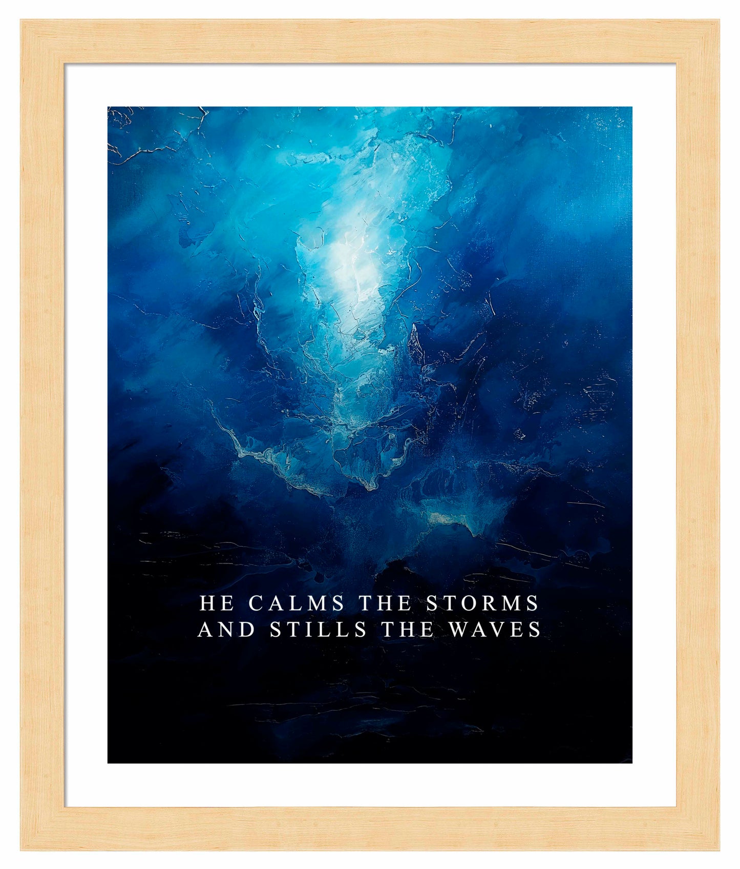 He calms the storms - Art Prints