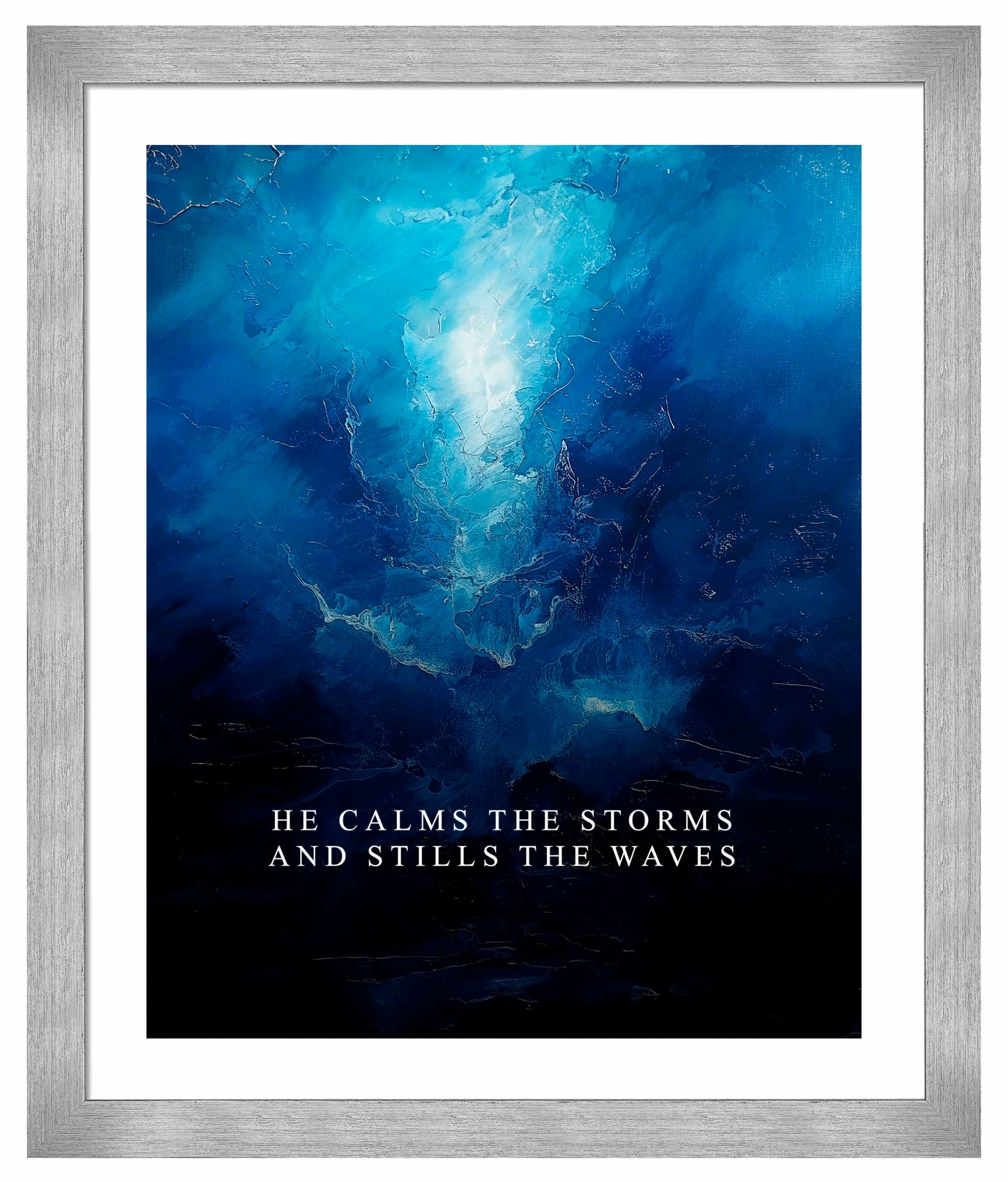 He calms the storms - Art Prints
