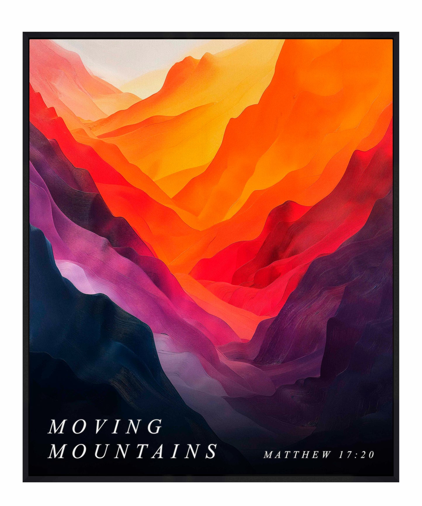 Moving mountains - Gallery Wrapped Canvas