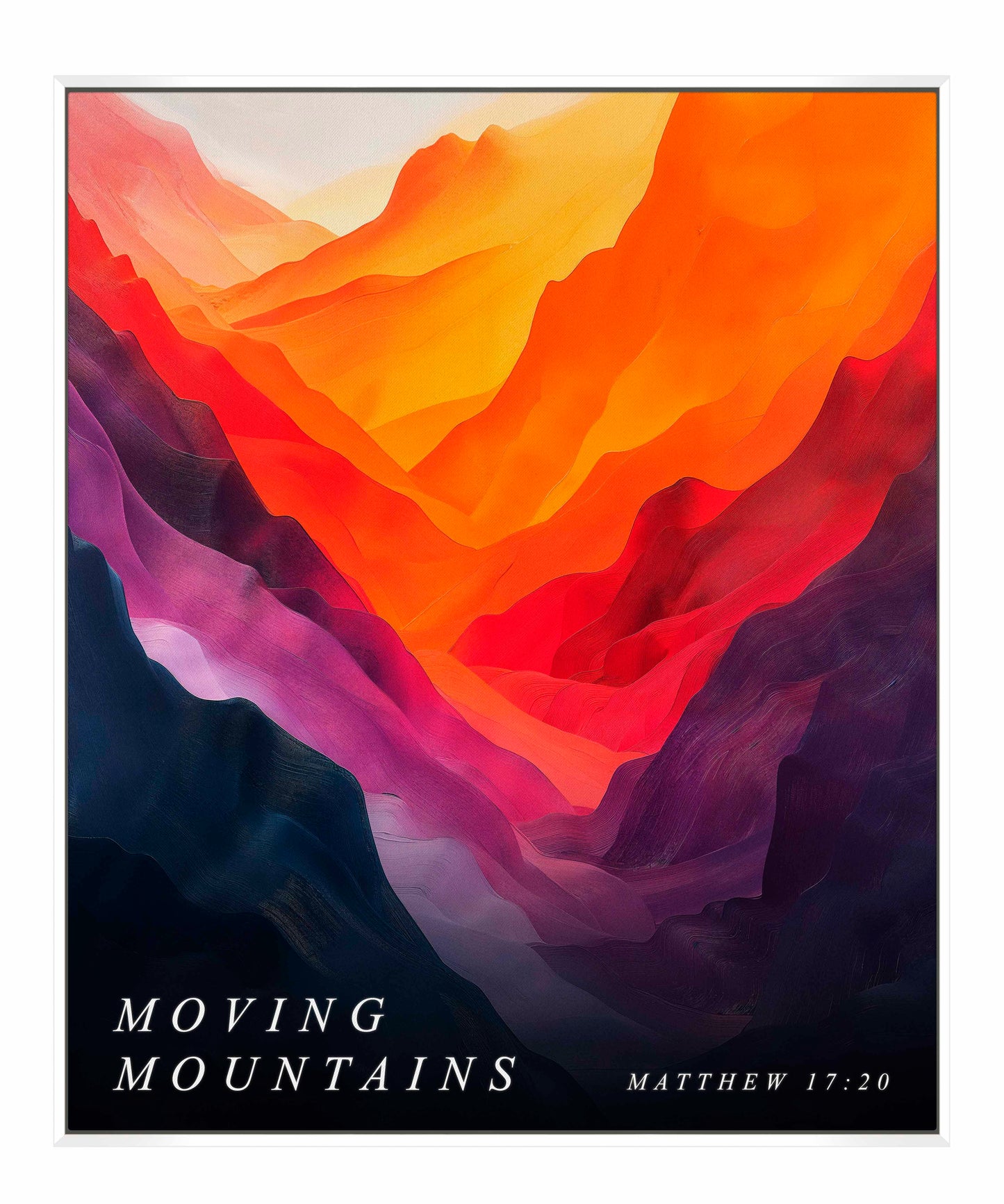 Moving mountains - Gallery Wrapped Canvas