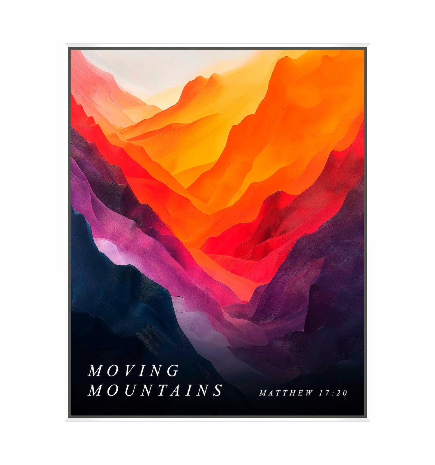 Moving mountains - Gallery Wrapped Canvas