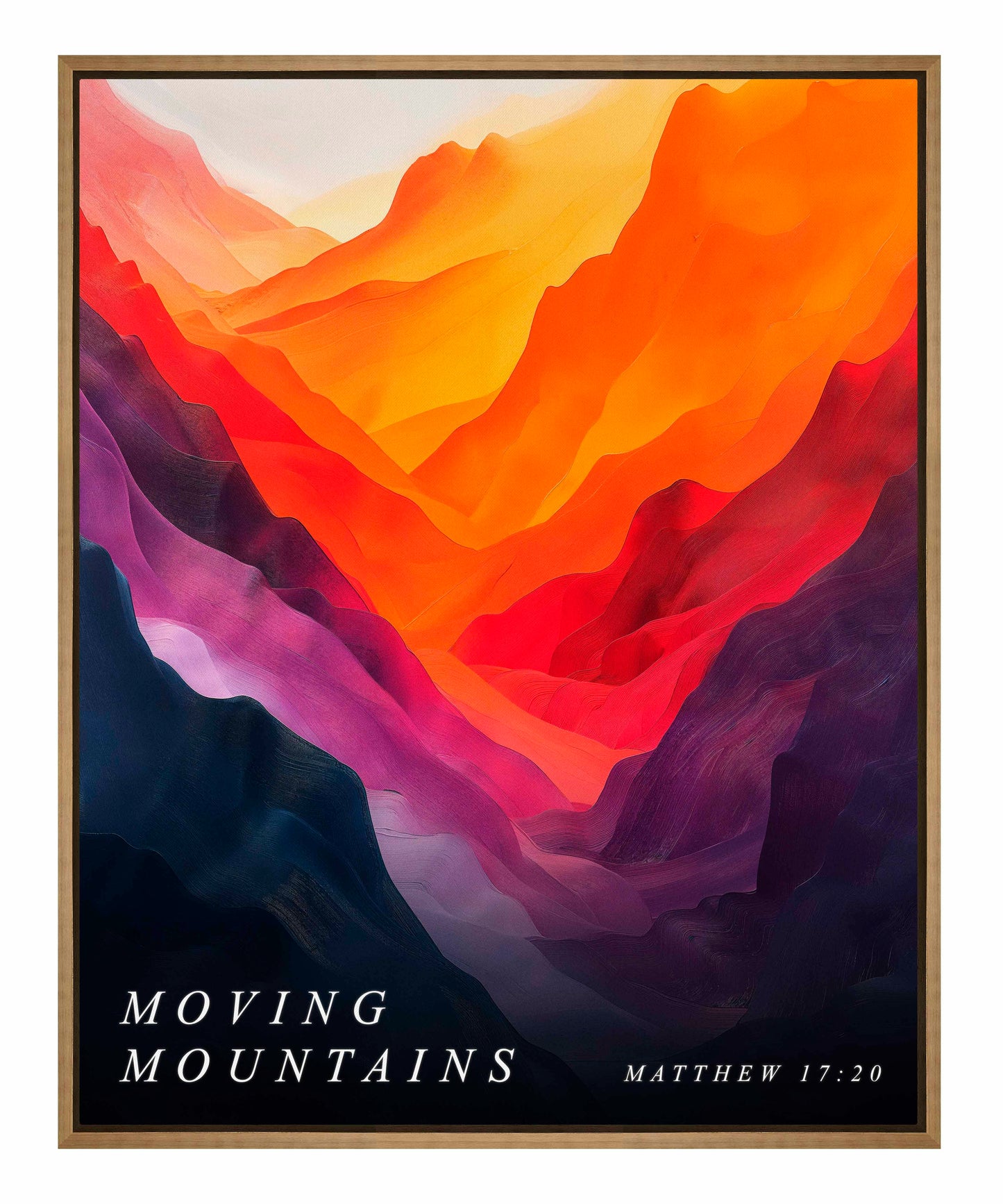 Moving mountains - Gallery Wrapped Canvas