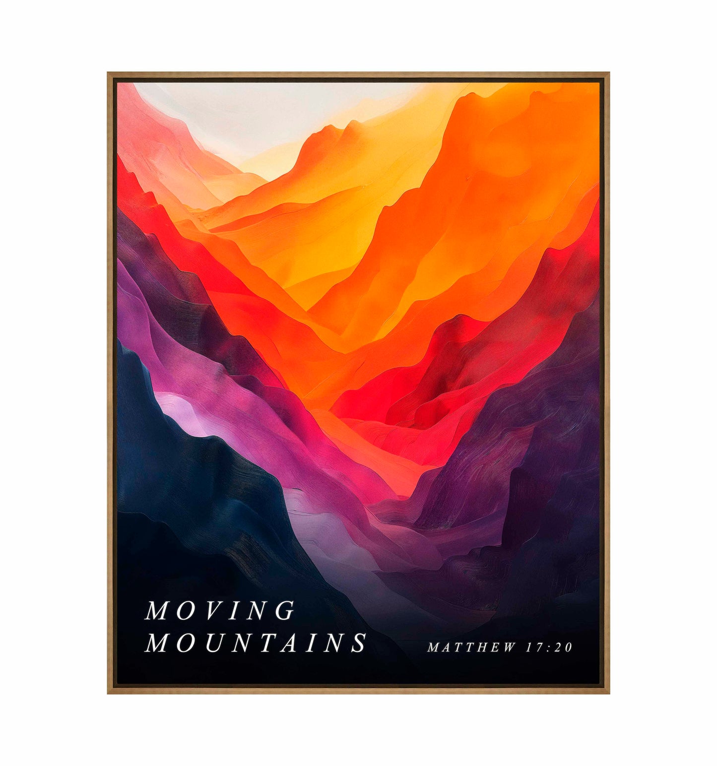 Moving mountains - Gallery Wrapped Canvas