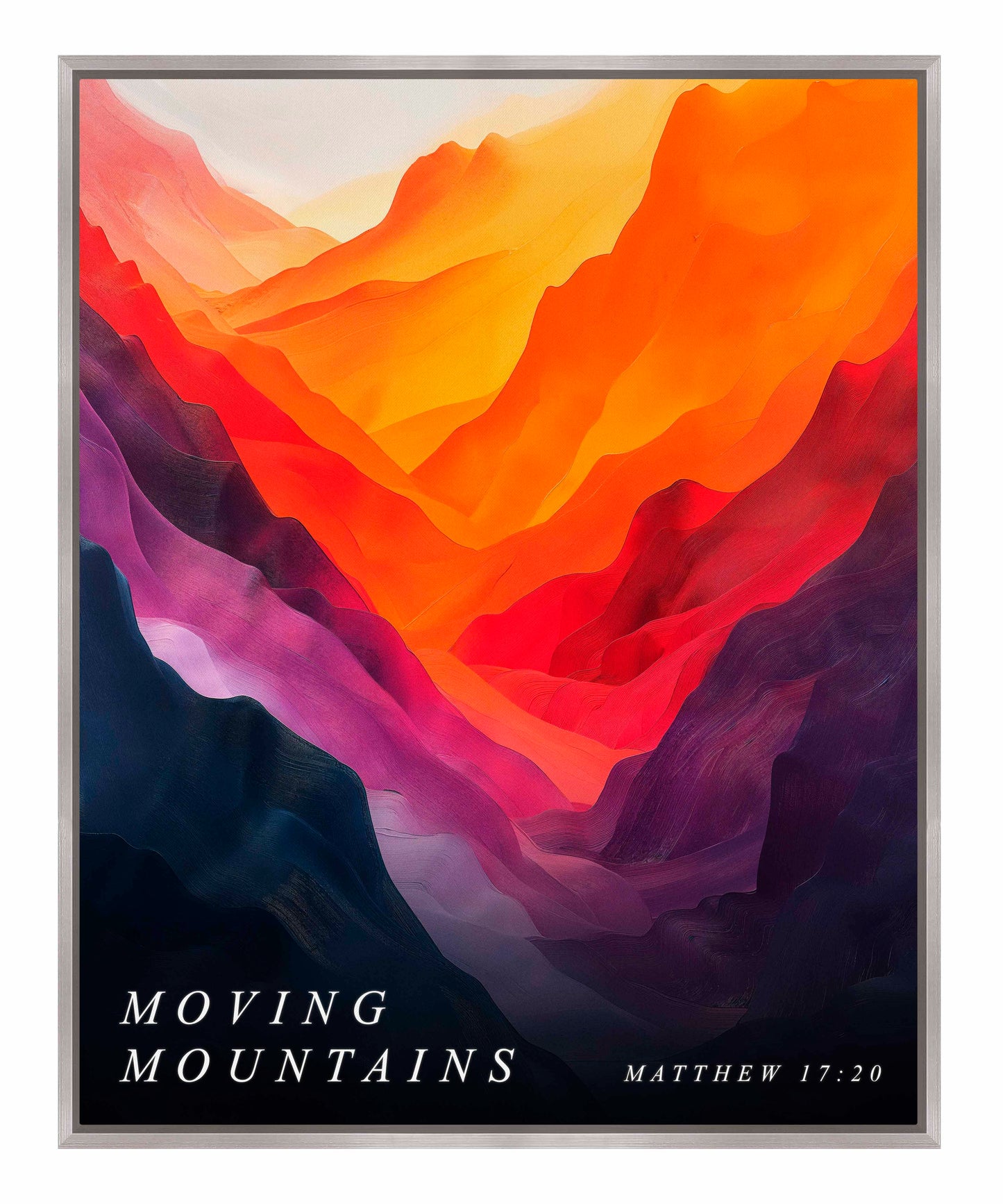 Moving mountains - Gallery Wrapped Canvas