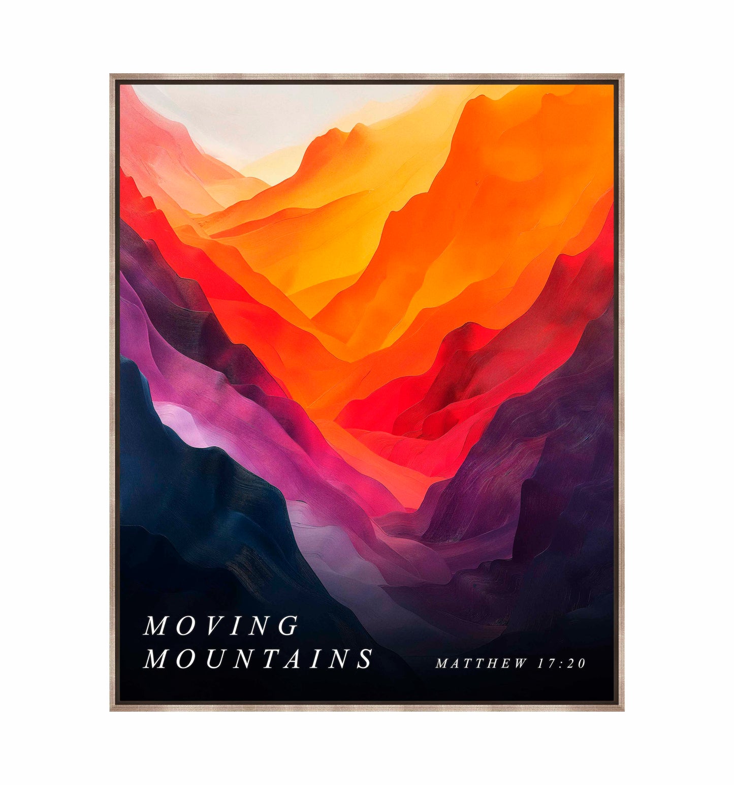 Moving mountains - Gallery Wrapped Canvas
