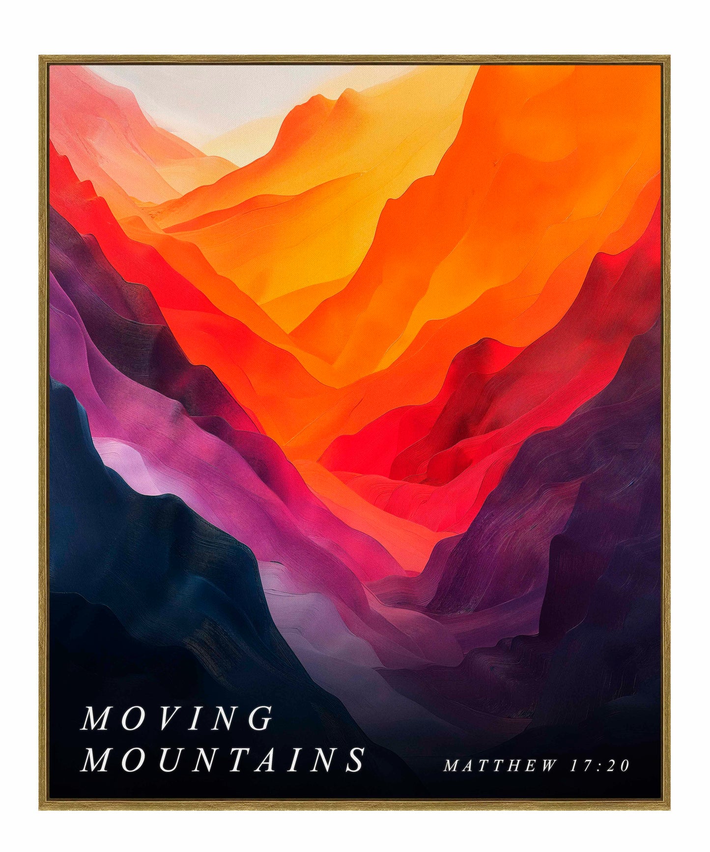 Moving mountains - Gallery Wrapped Canvas