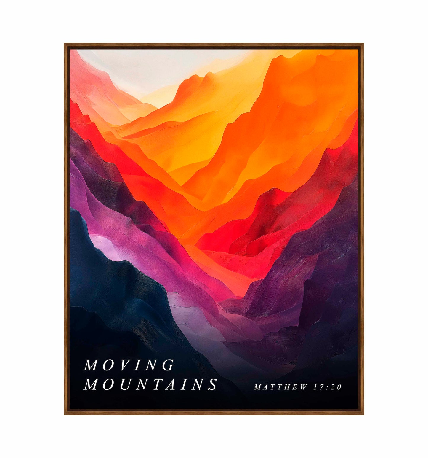 Moving mountains - Gallery Wrapped Canvas