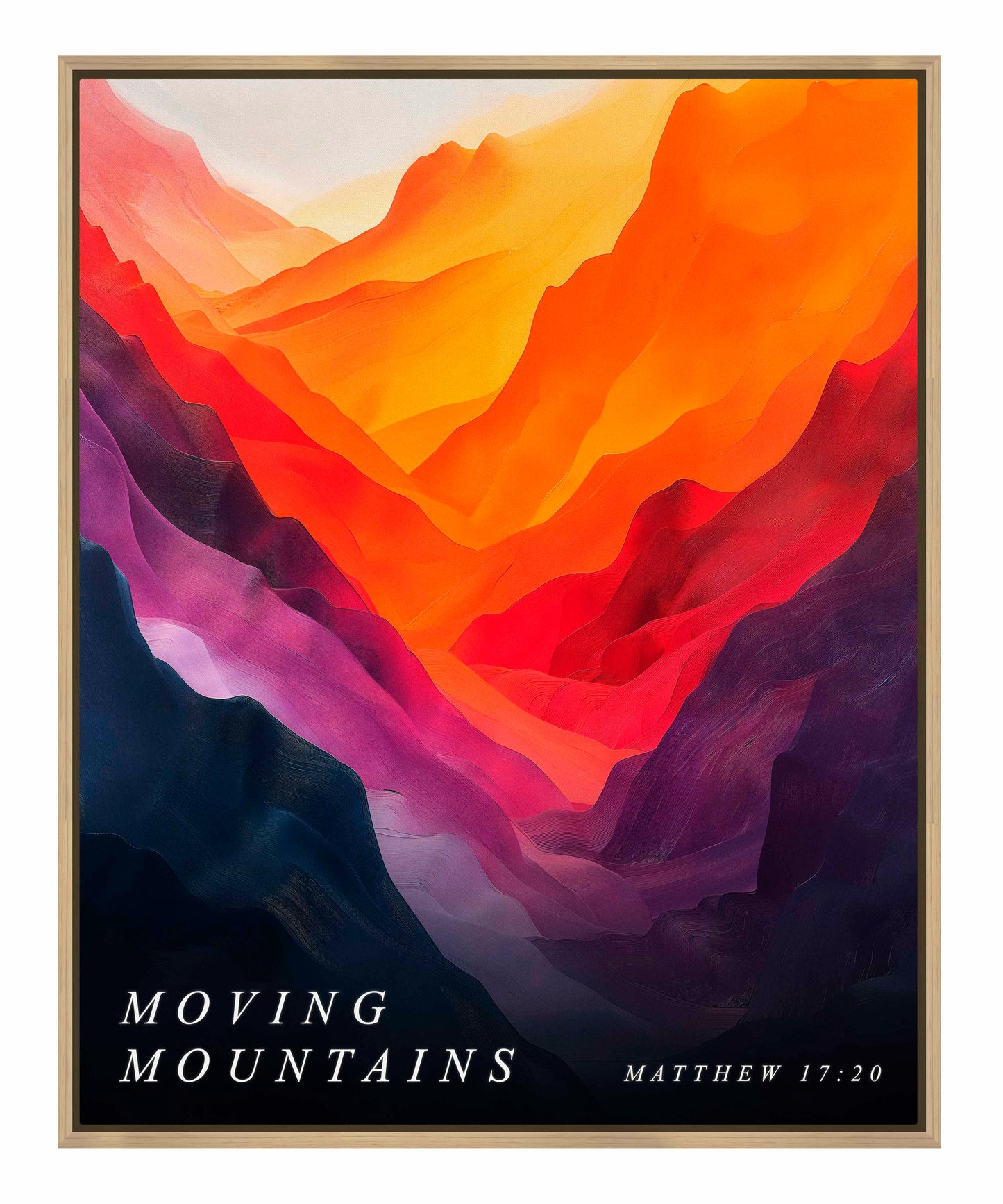 Moving mountains - Gallery Wrapped Canvas