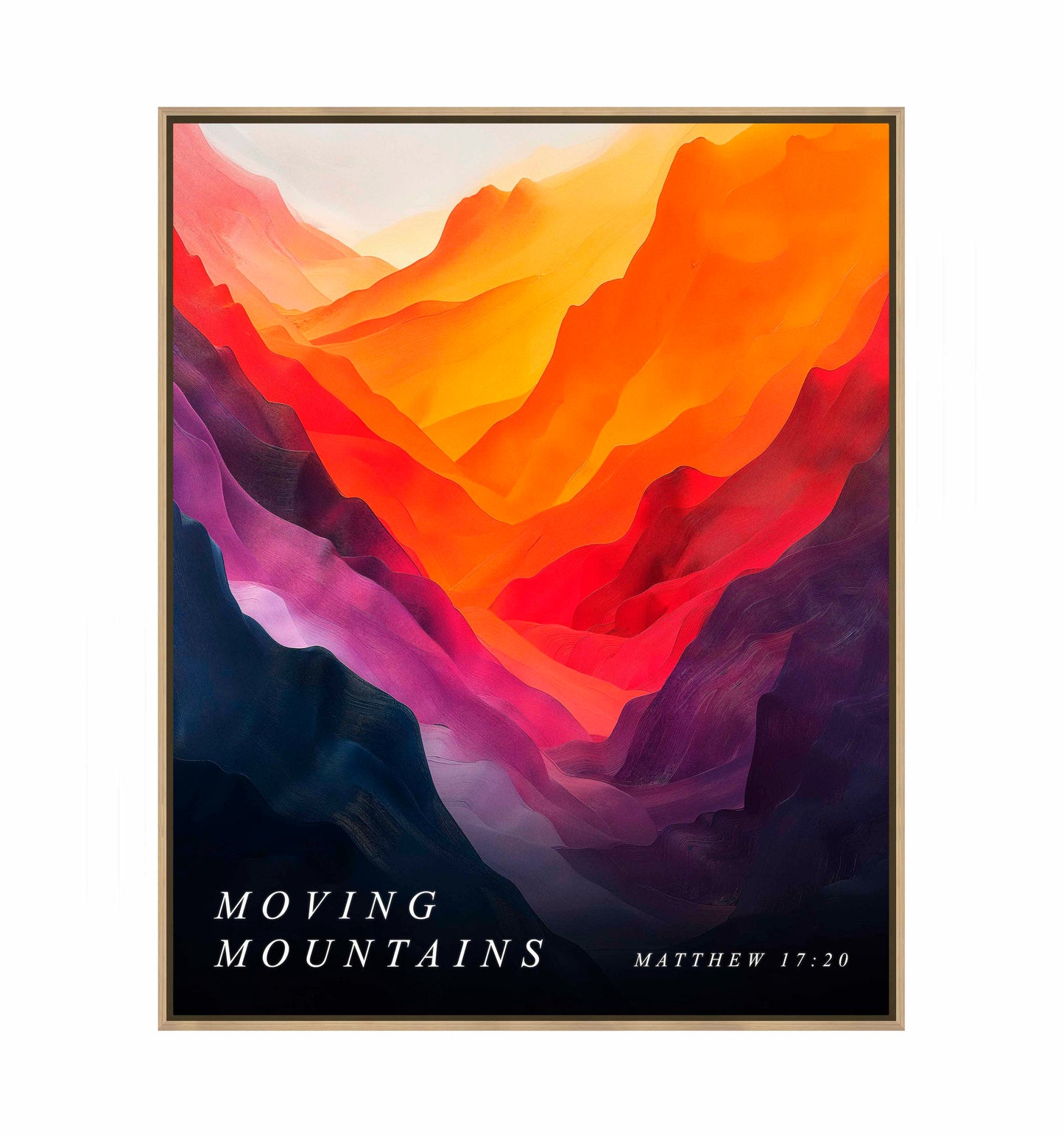 Moving mountains - Gallery Wrapped Canvas