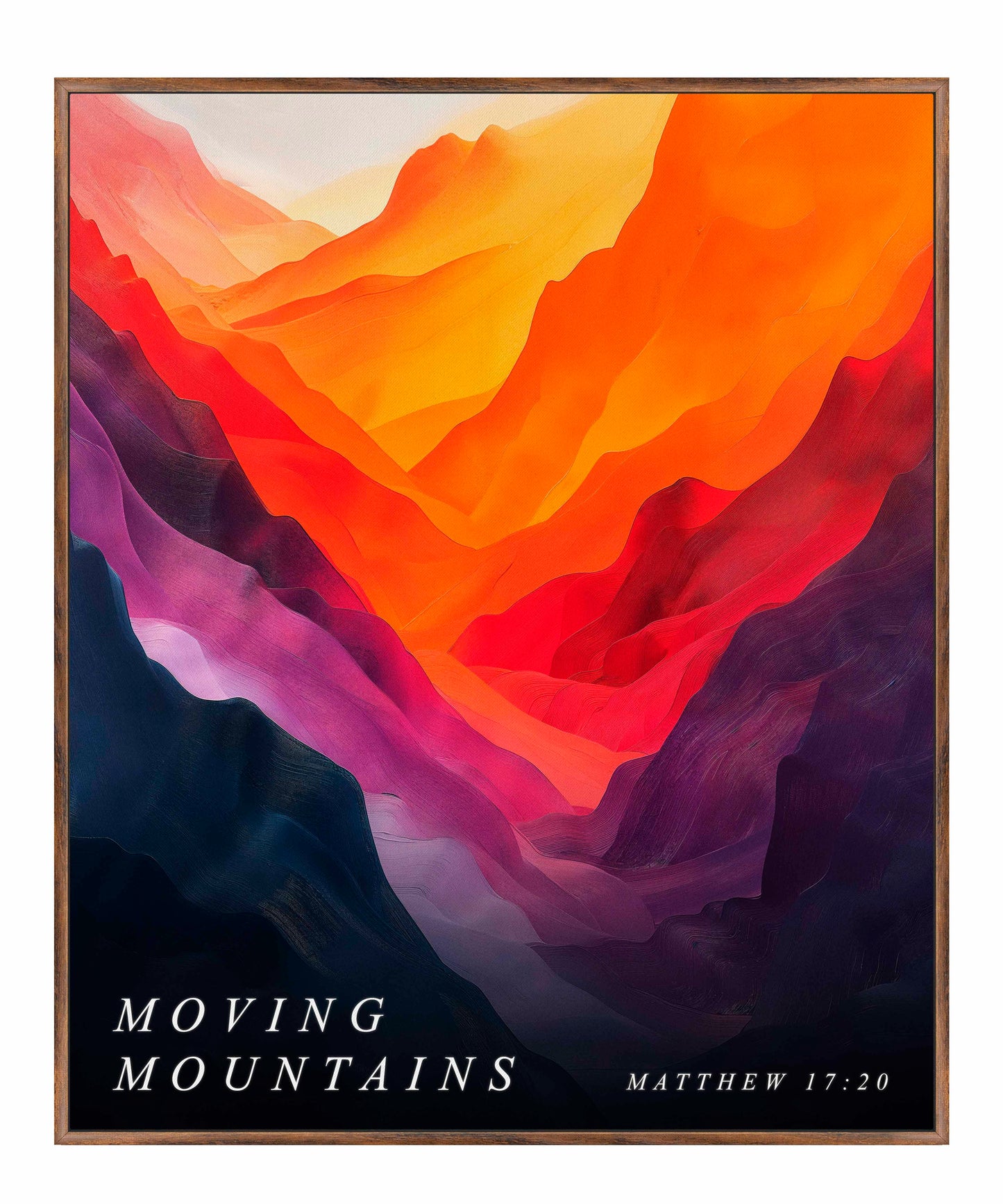Moving mountains - Gallery Wrapped Canvas